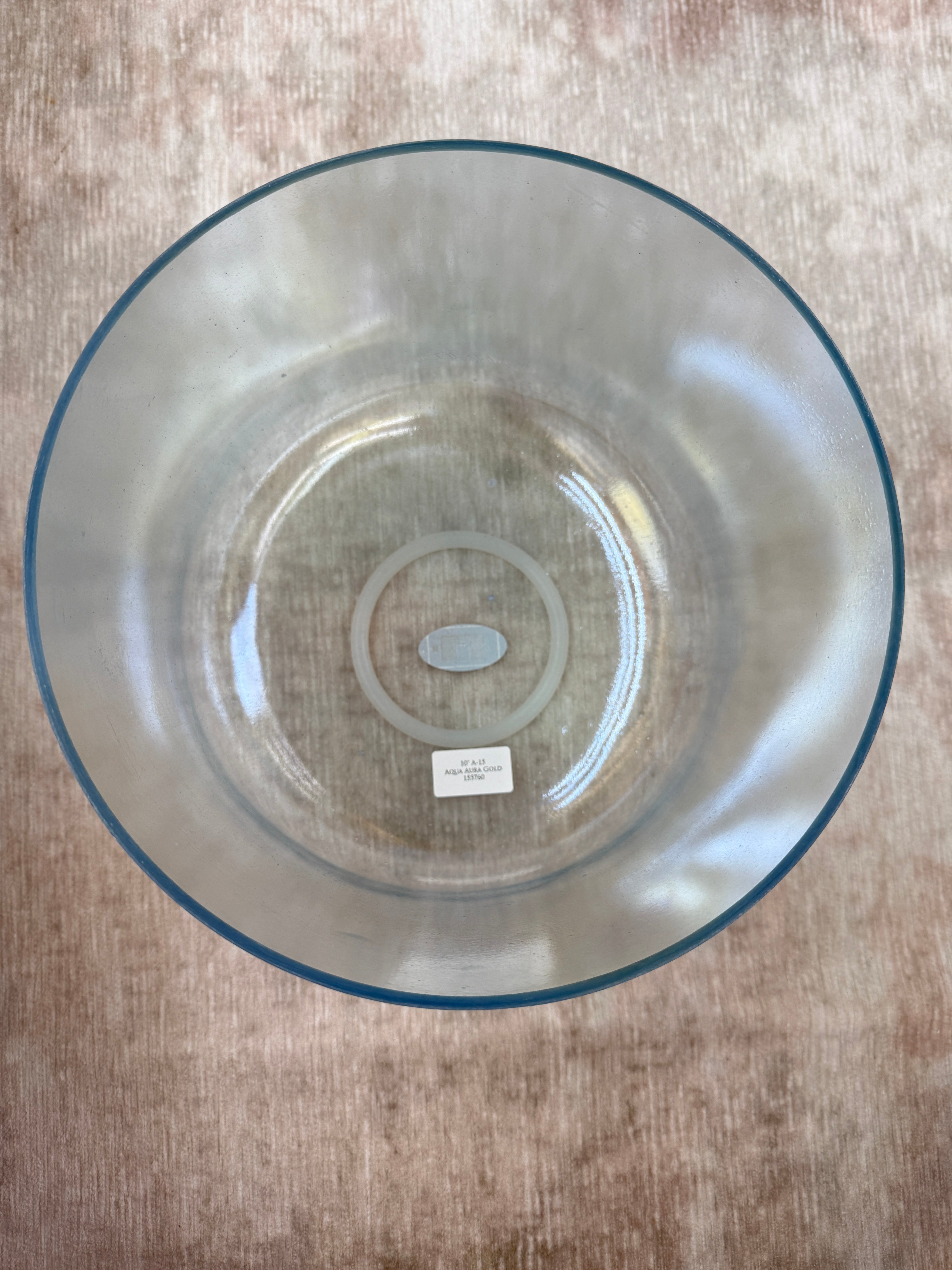 10" A-15 Aqua Aura Gold 155760 Crystal Tones® Alchemy Singing Bowl