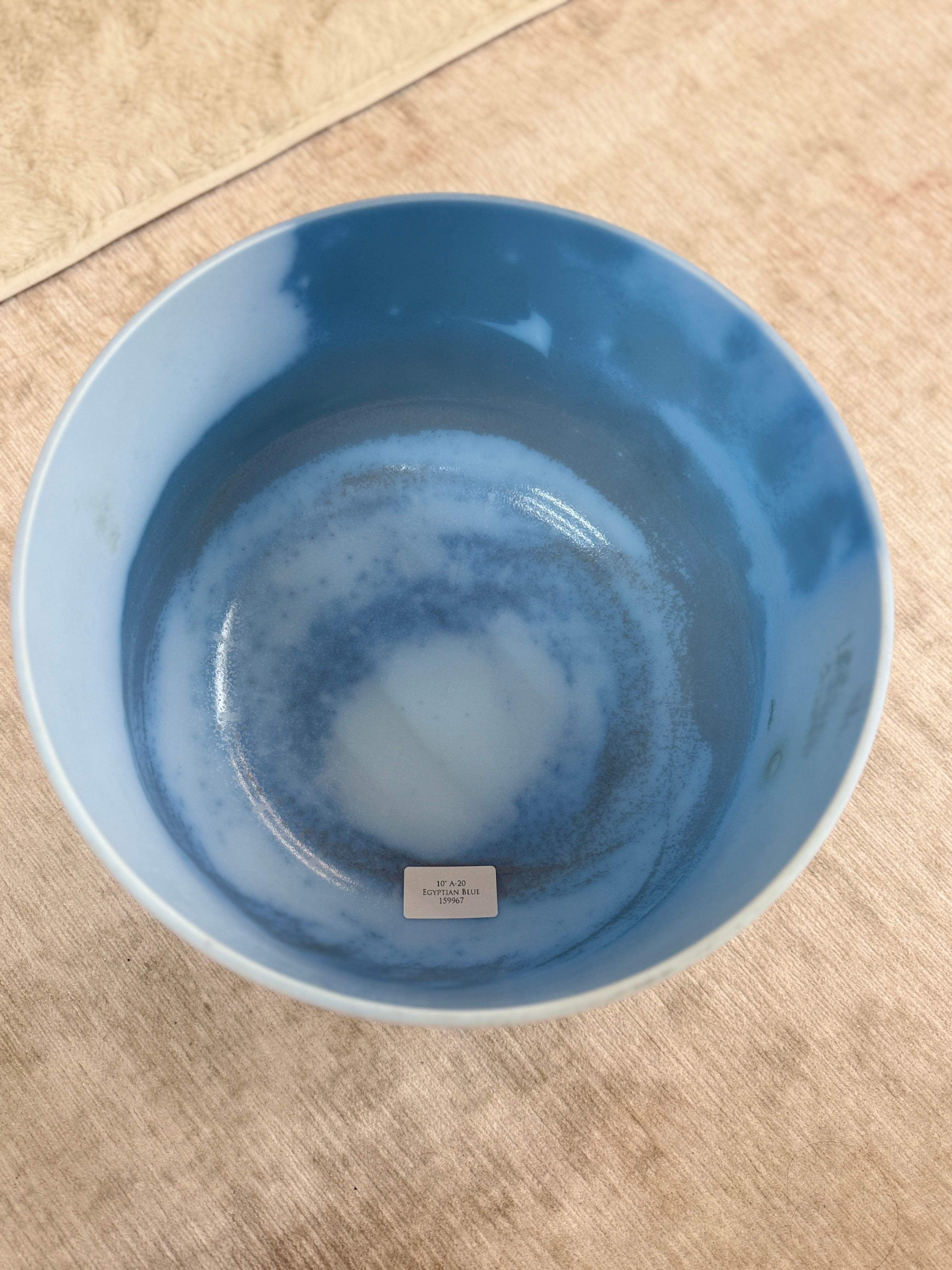10" A-20 Egyptian Blue 159967 Crystal Tones® Alchemy Singing Bowl