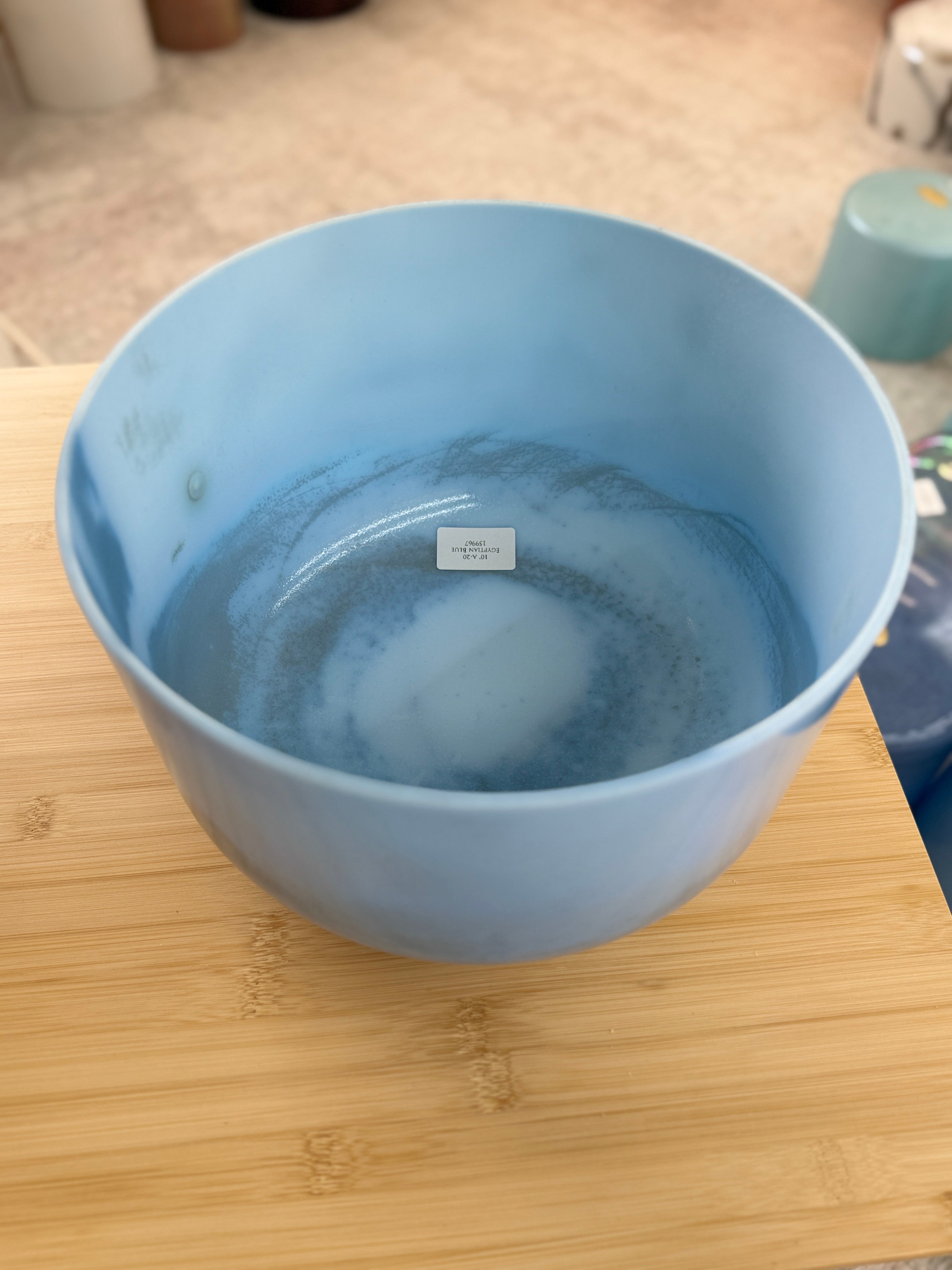 10" A-20 Egyptian Blue 159967 Crystal Tones® Alchemy Singing Bowl