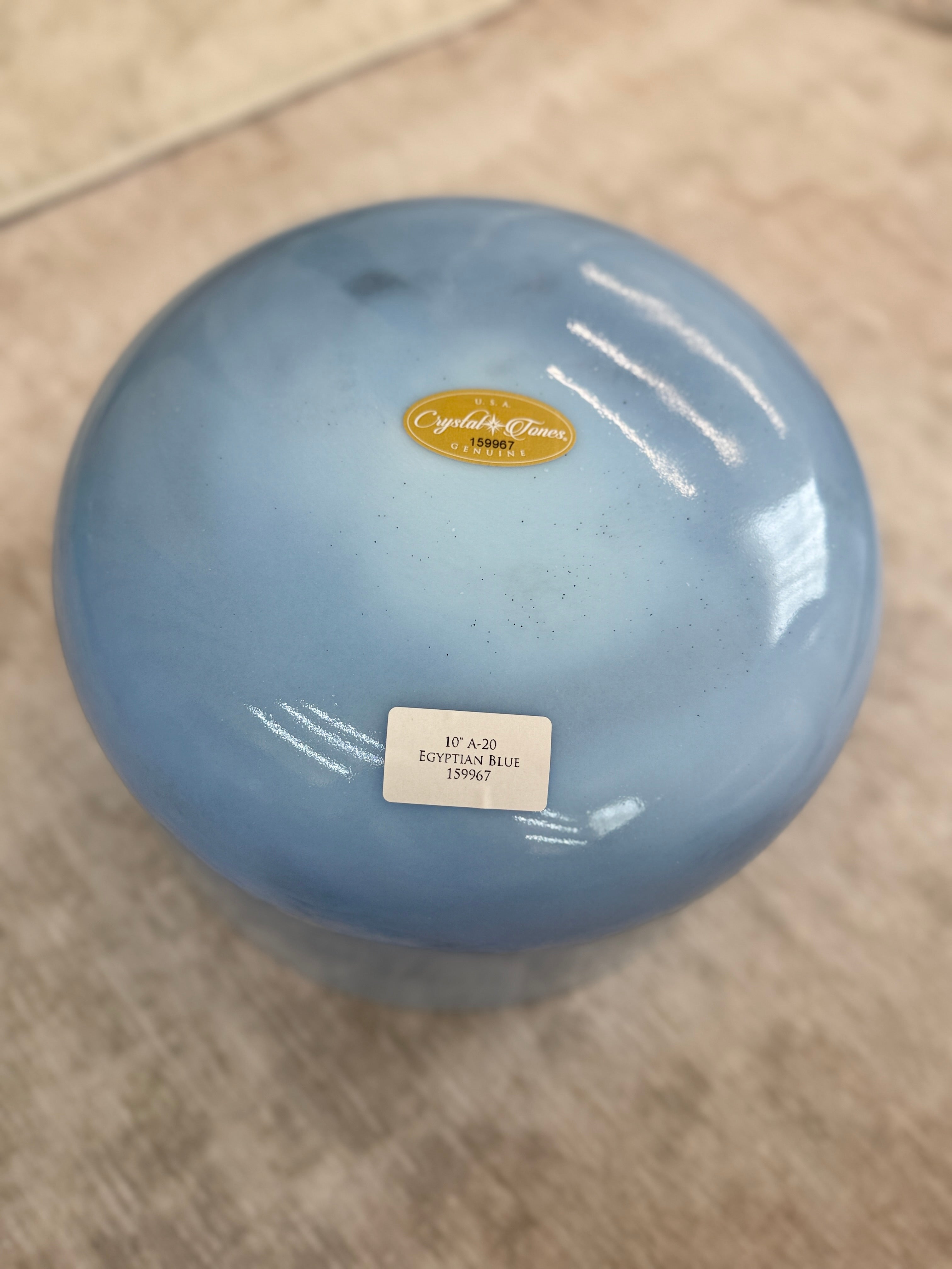 10" A-20 Egyptian Blue 159967 Crystal Tones® Alchemy Singing Bowl