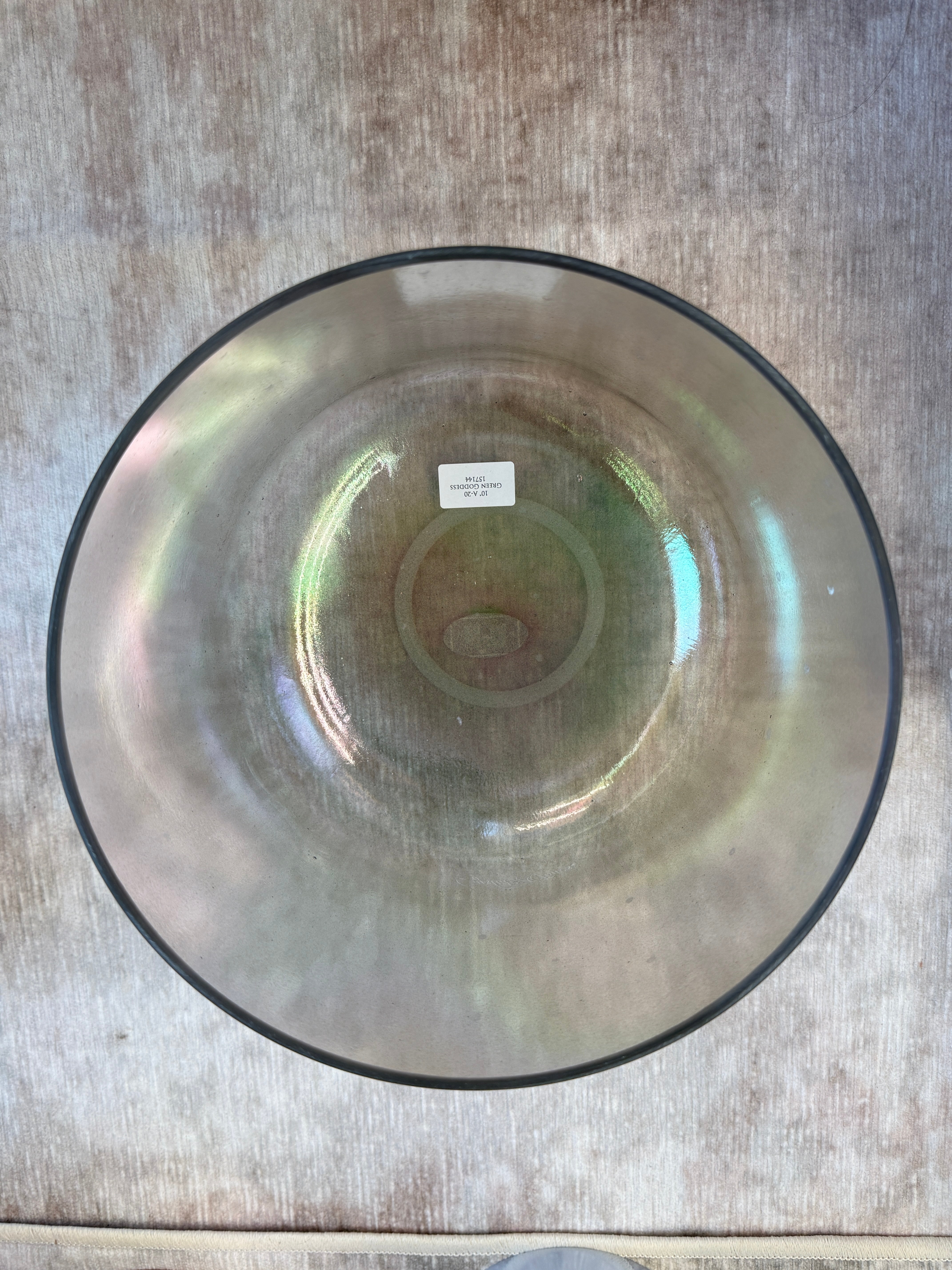10" A-20 Green Goddess 157144 Crystal Tones® Alchemy Singing Bowl