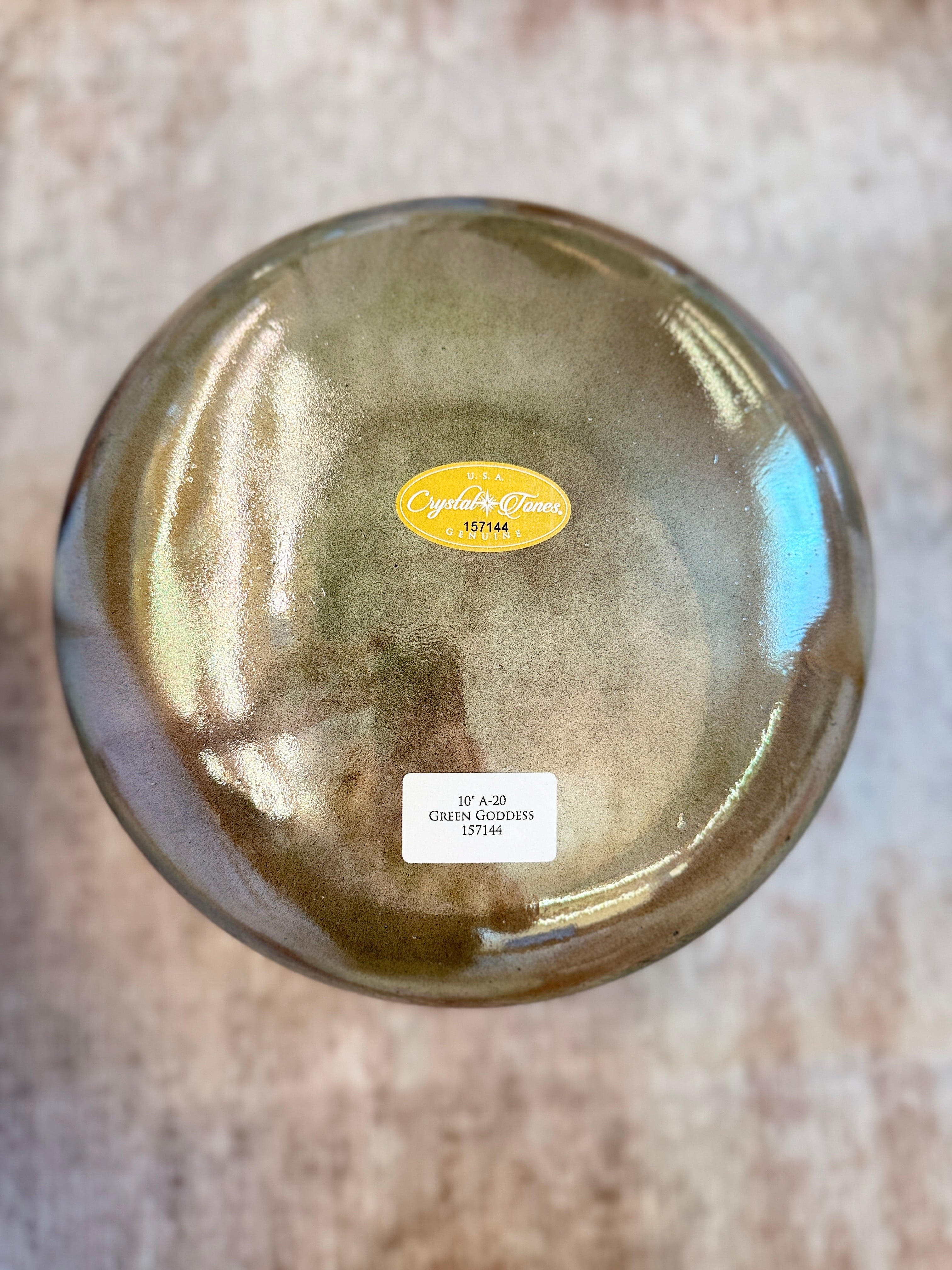 10" A-20 Green Goddess 157144 Crystal Tones® Alchemy Singing Bowl