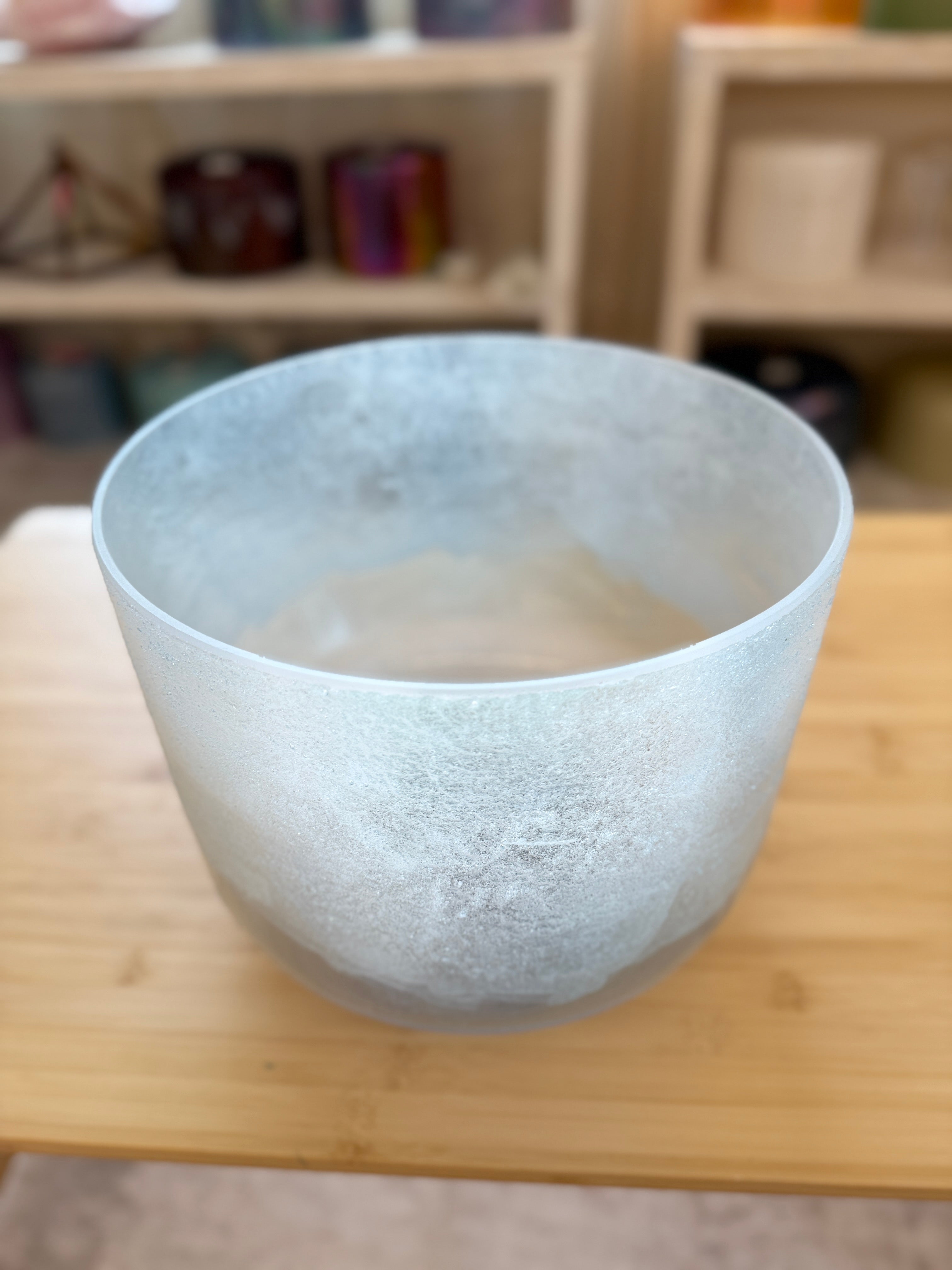 10" A-40 Lemurian Seed, Aqua Aura Gold, Frosted Base 133234 Crystal Tones® Alchemy Singing Bowl