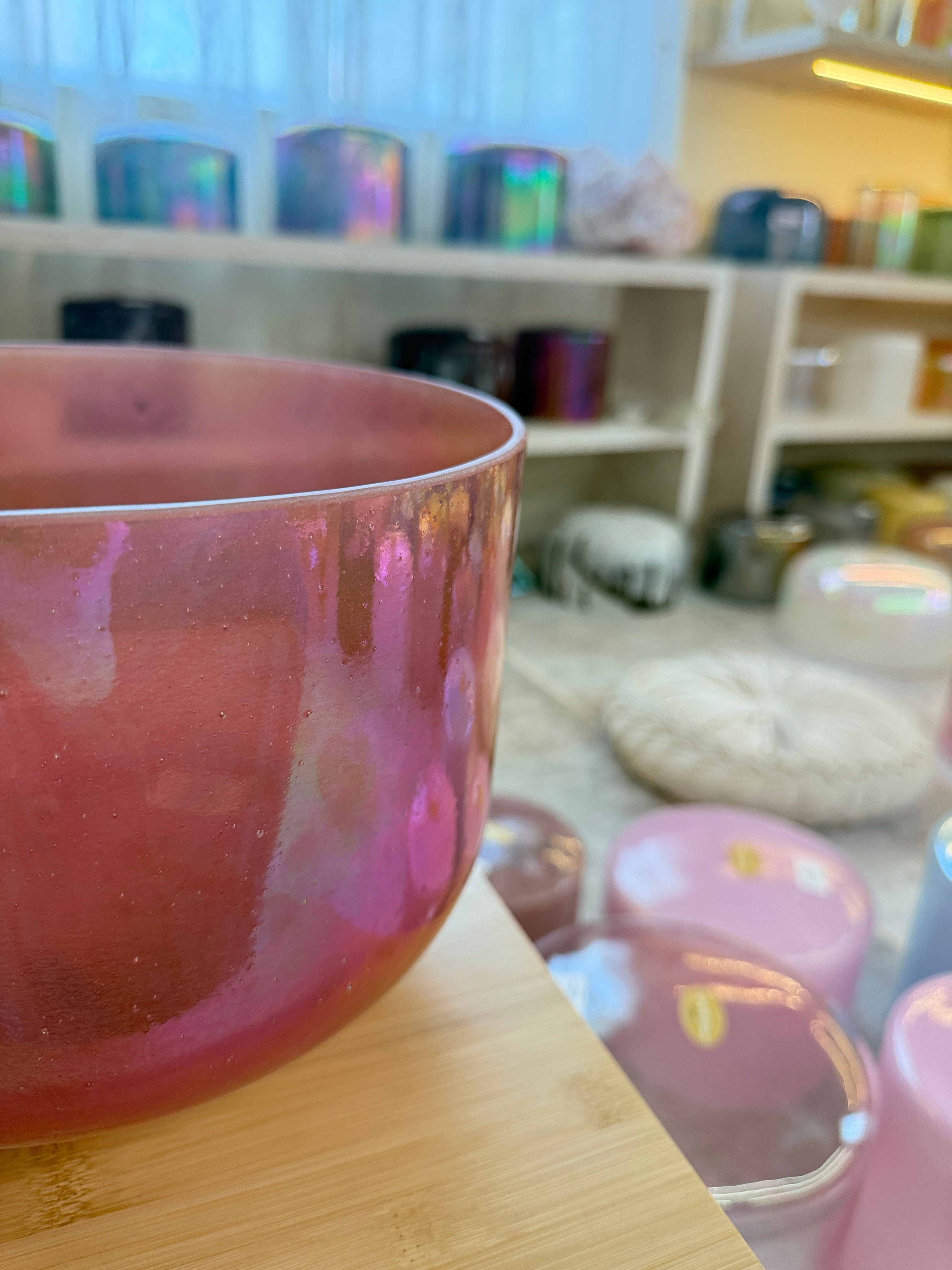 10" A+10 Rose Quartz, Platinum 140860 Crystal Tones® Alchemy Singing Bowl