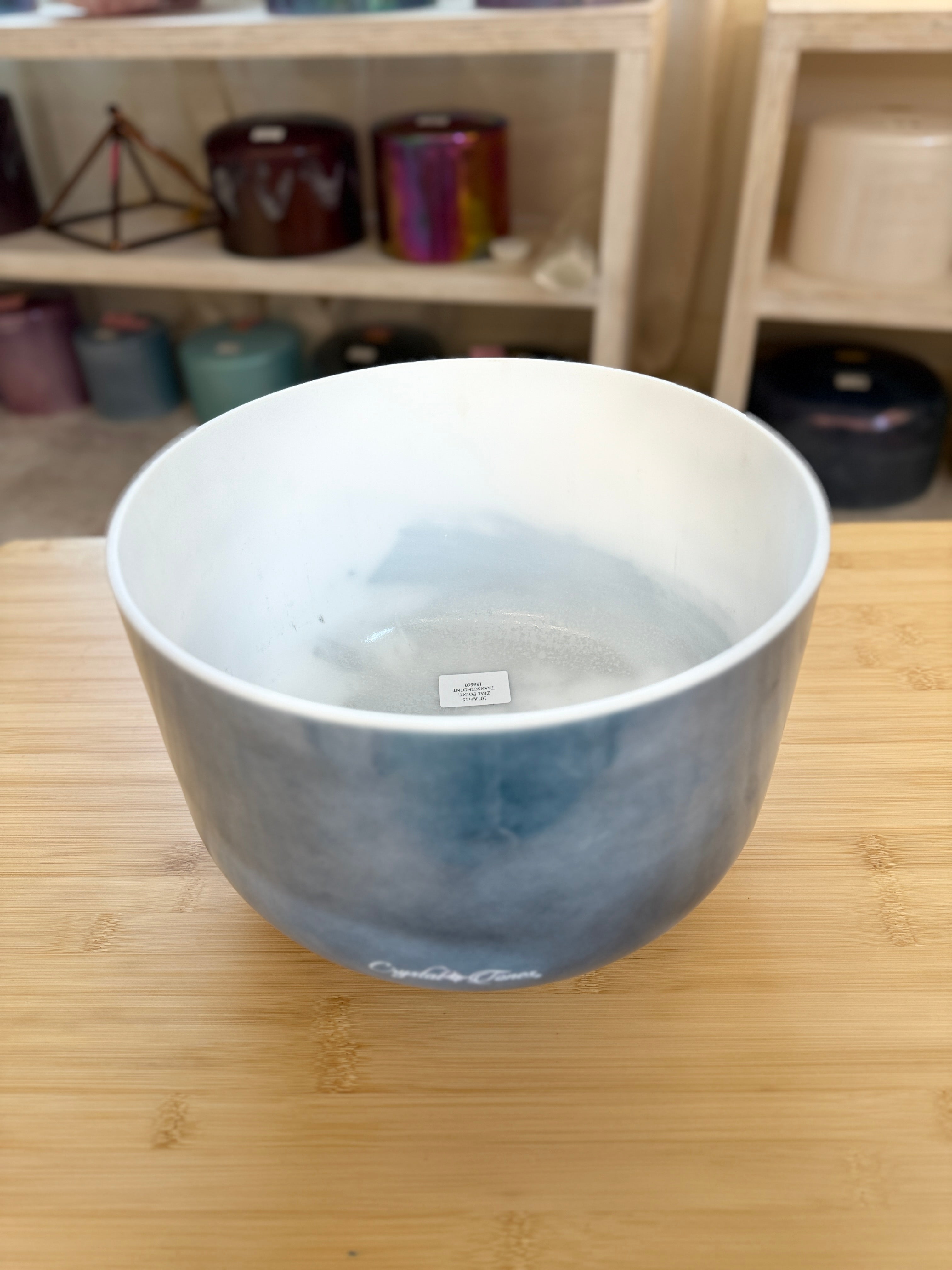 10" A#+15 Zeal Point, Transcendent 156660 Crystal Tones® Alchemy Singing Bowl