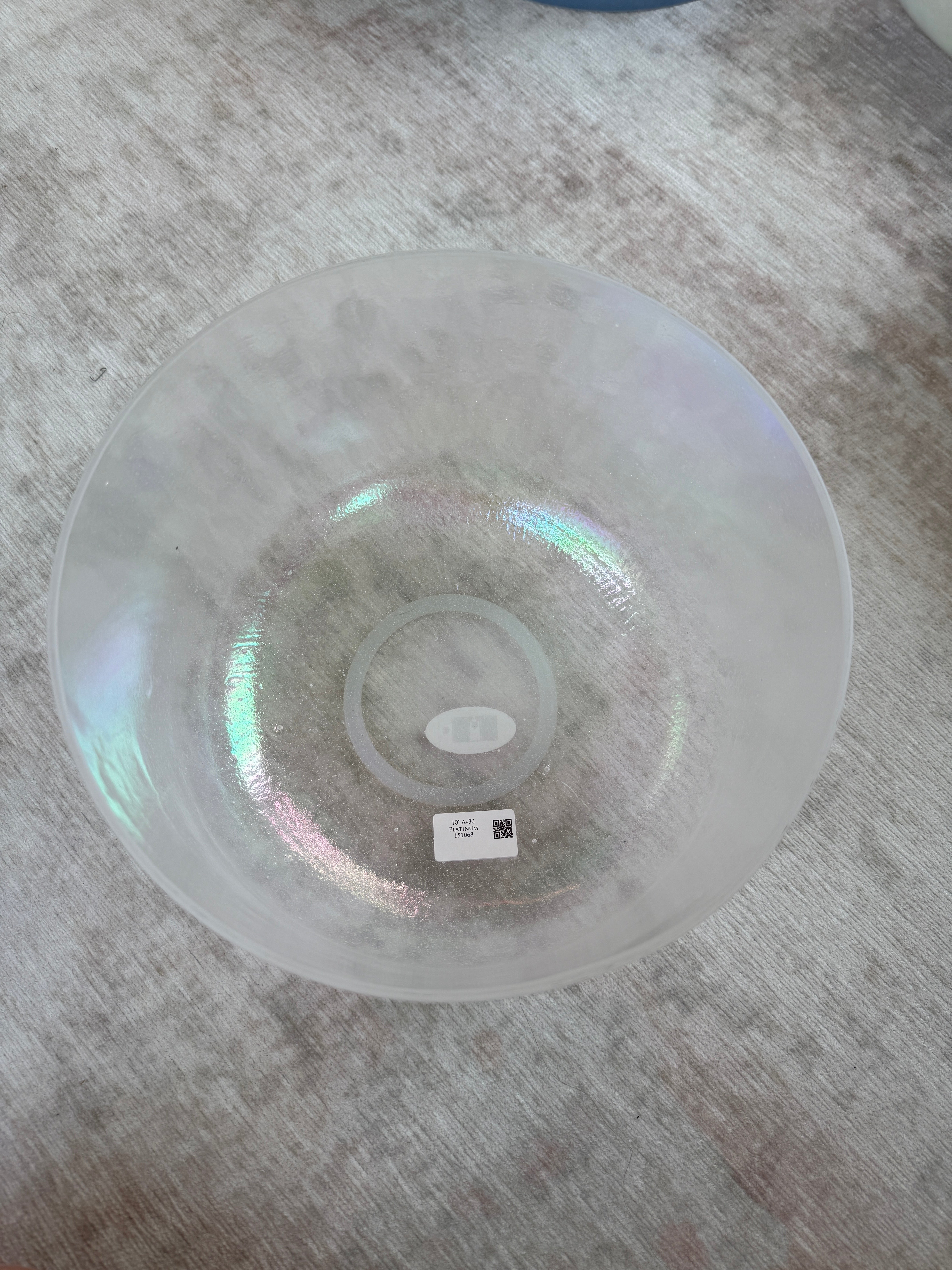 10" A+30 Platinum 151068 Crystal Tones® Alchemy Singing Bowl