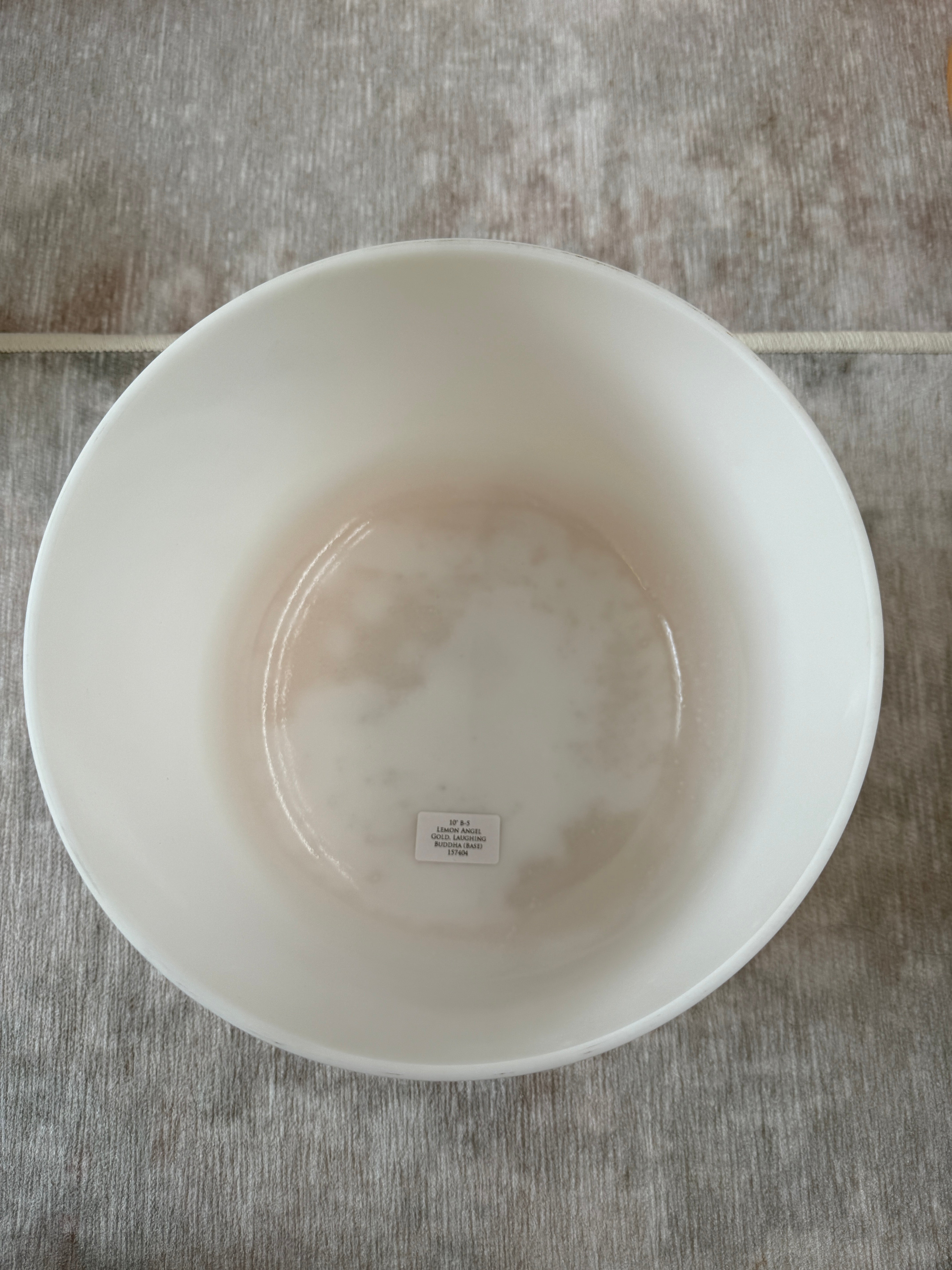10" B-5 Lemon Angel Gold, Laughing Buddha (Base) 157404 Crystal Tones® Alchemy Singing Bowl