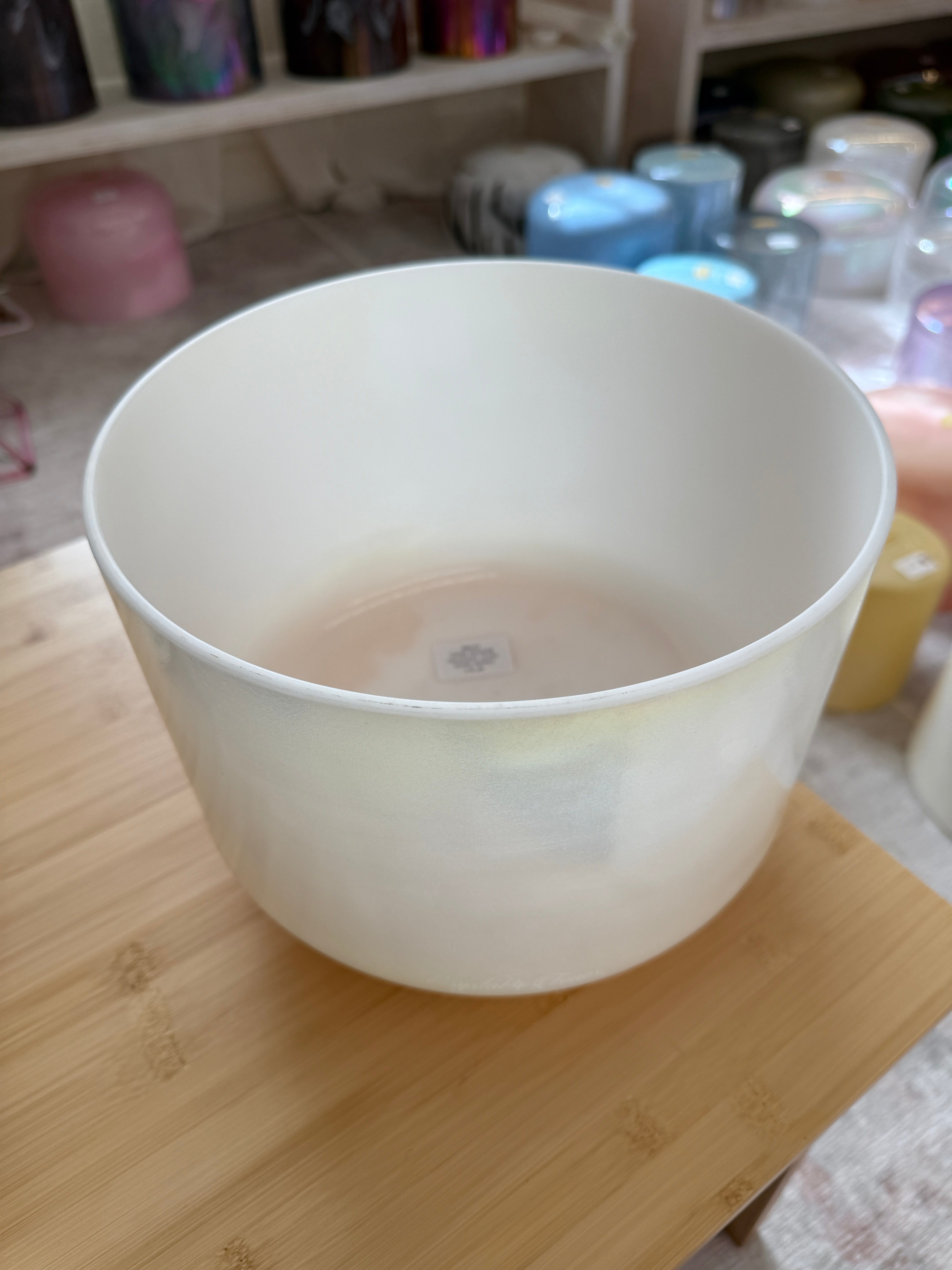 10" B-5 Lemon Angel Gold, Laughing Buddha (Base) 157404 Crystal Tones® Alchemy Singing Bowl