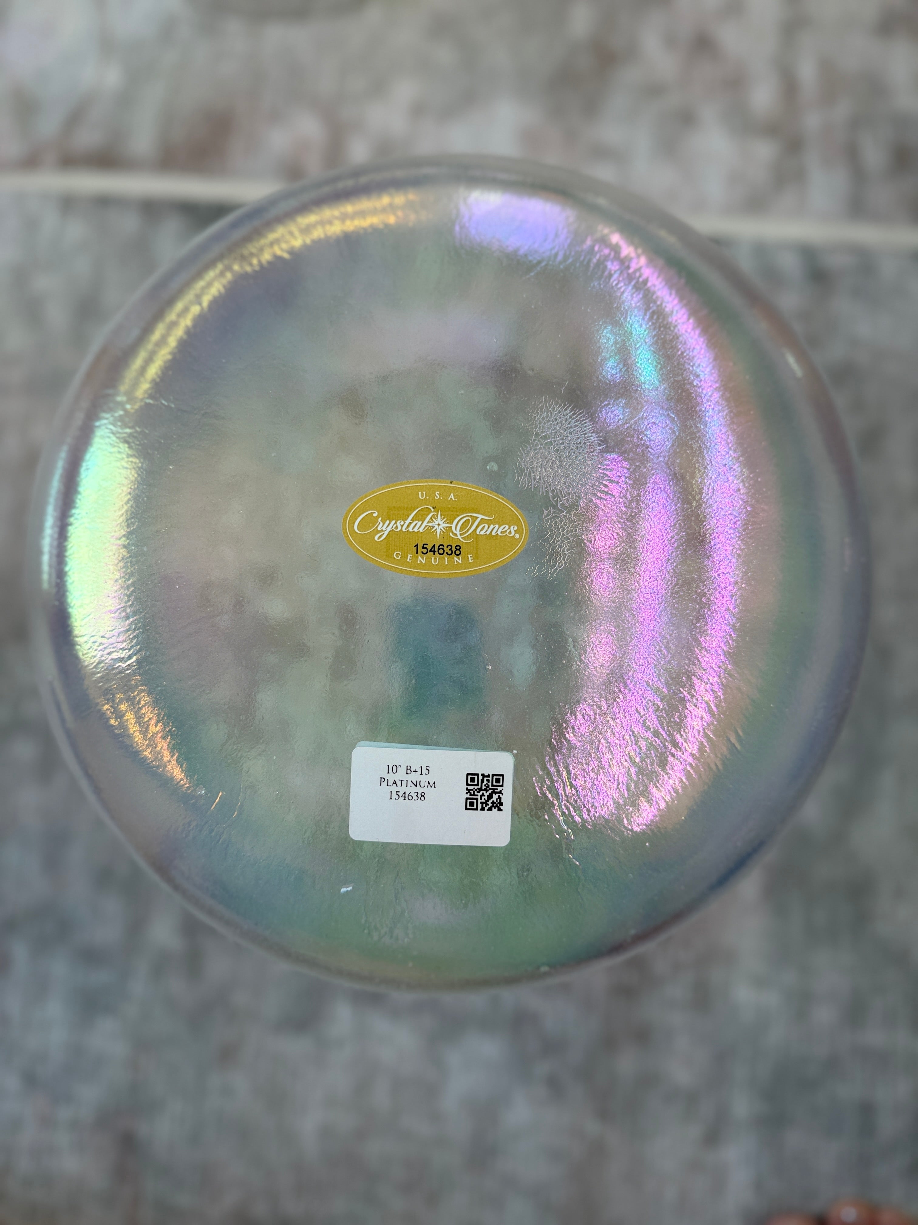 10" B+15 Platinum 154638 Crystal Tones® Alchemy Singing Bowl