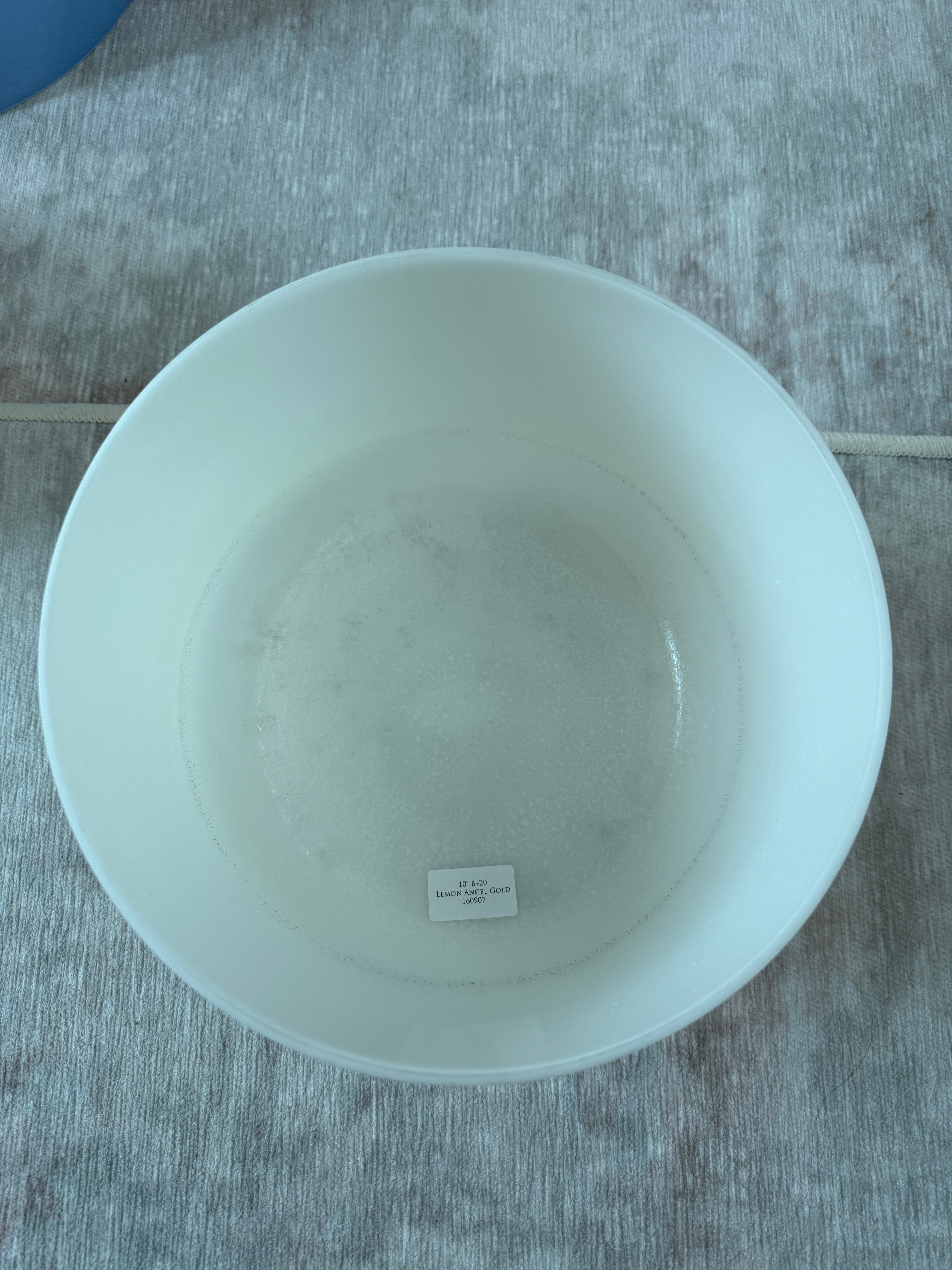 10" B+20 Lemon Angel Gold 160907 Crystal Tones® Alchemy Singing Bowl