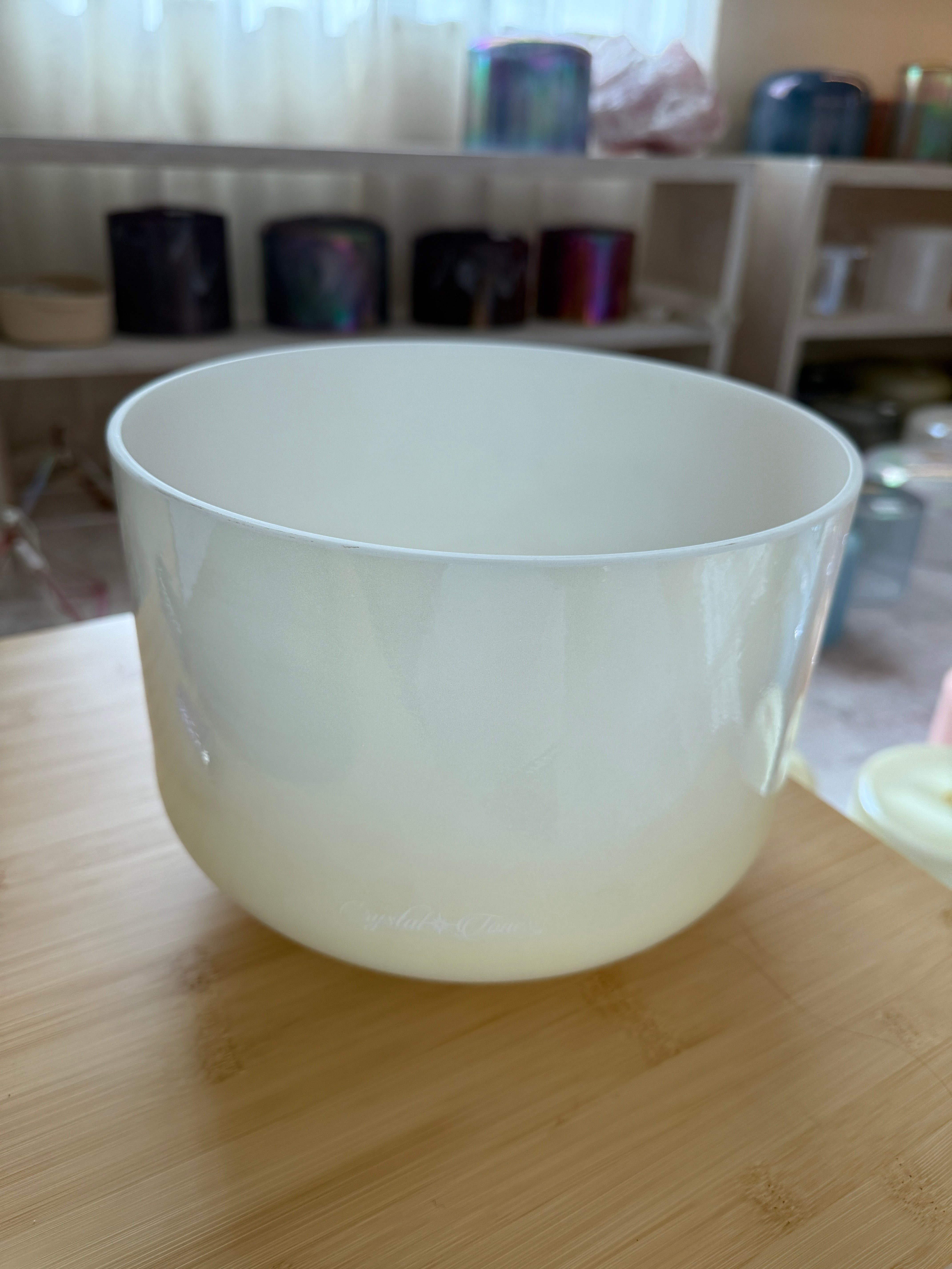 10" B+20 Lemon Angel Gold 160907 Crystal Tones® Alchemy Singing Bowl