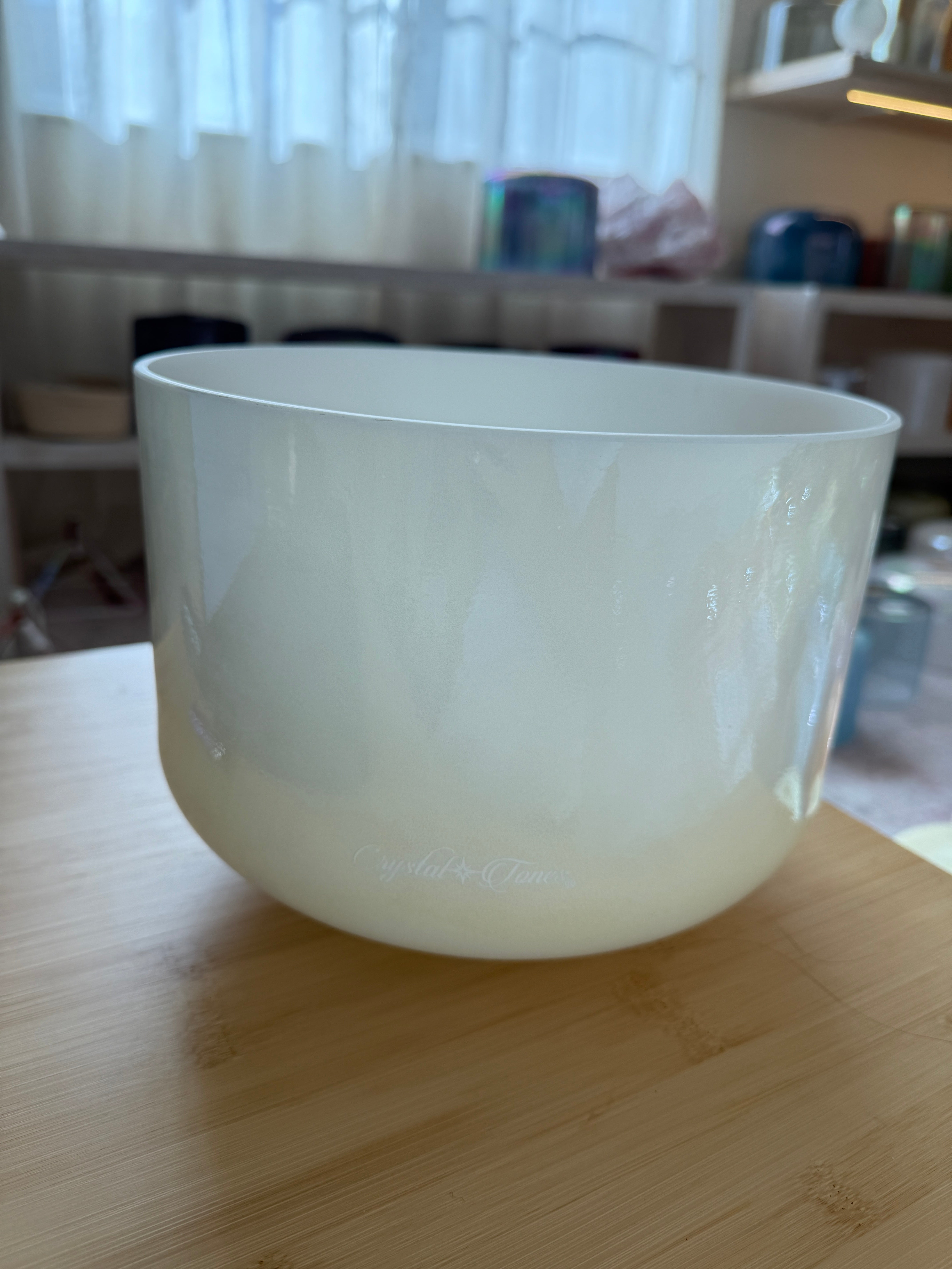 10" B+20 Lemon Angel Gold 160907 Crystal Tones® Alchemy Singing Bowl