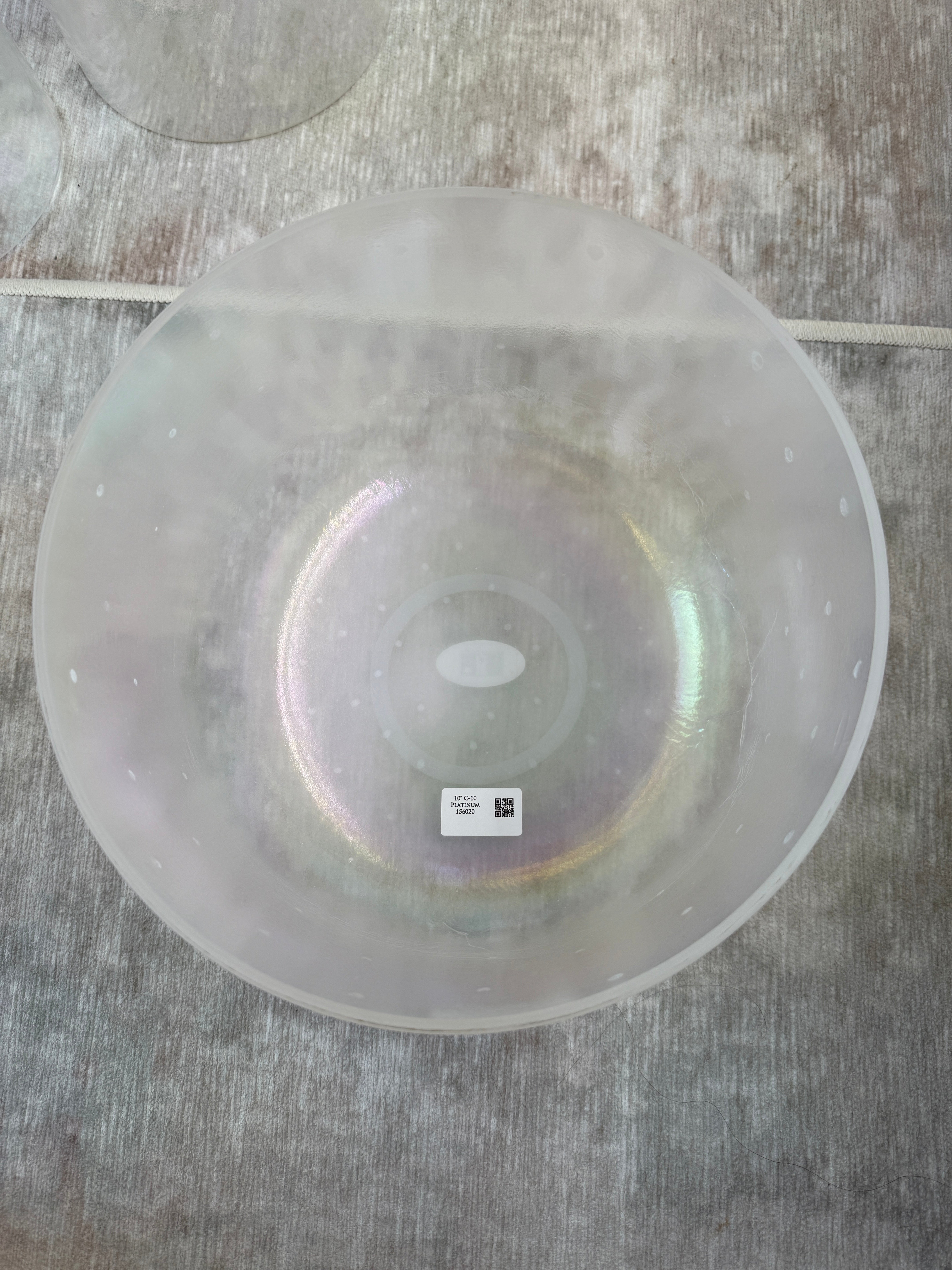 10" C-10 Platinum 156020 Crystal Tones® Alchemy Singing Bowl