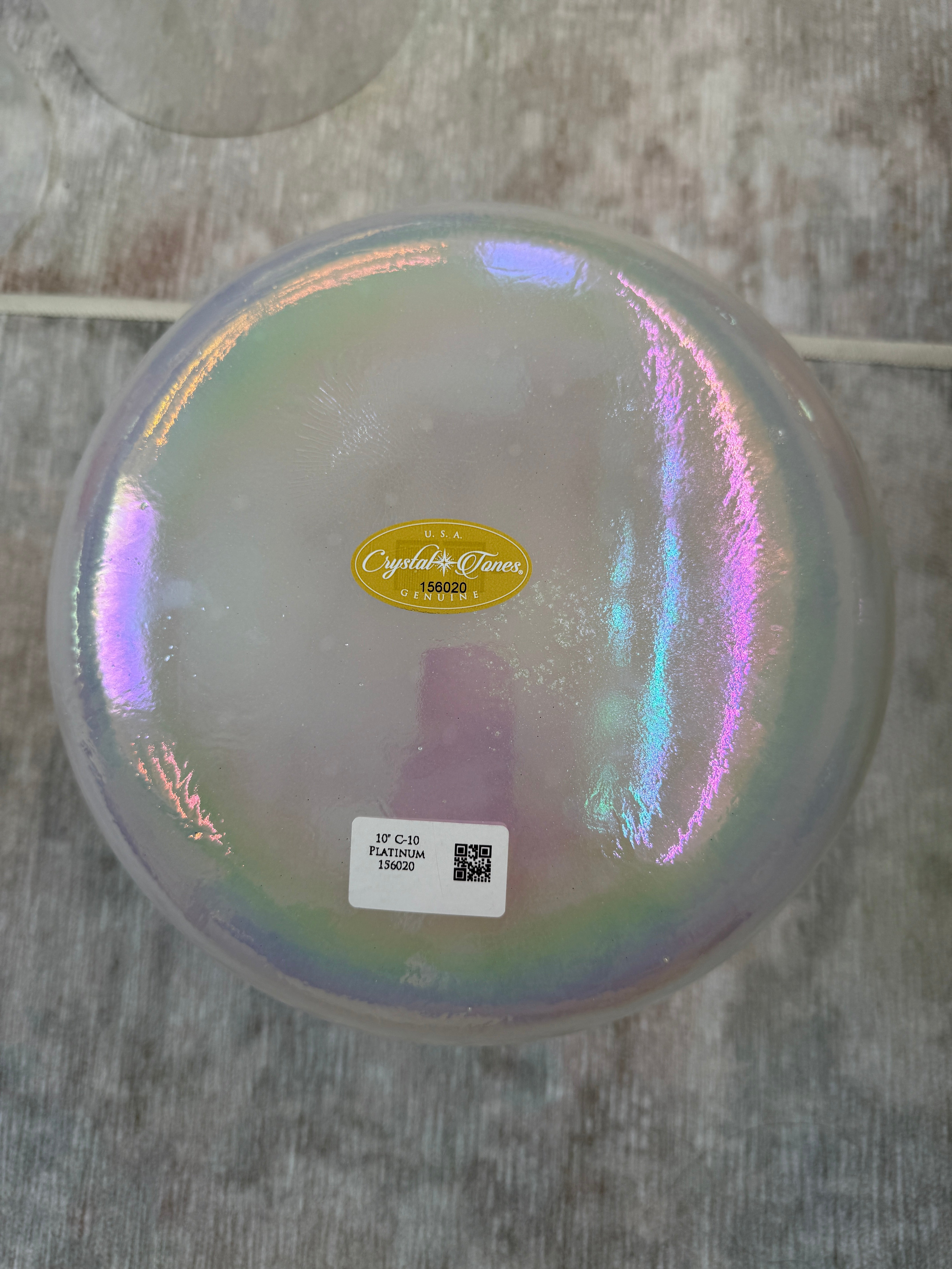 10" C-10 Platinum 156020 Crystal Tones® Alchemy Singing Bowl