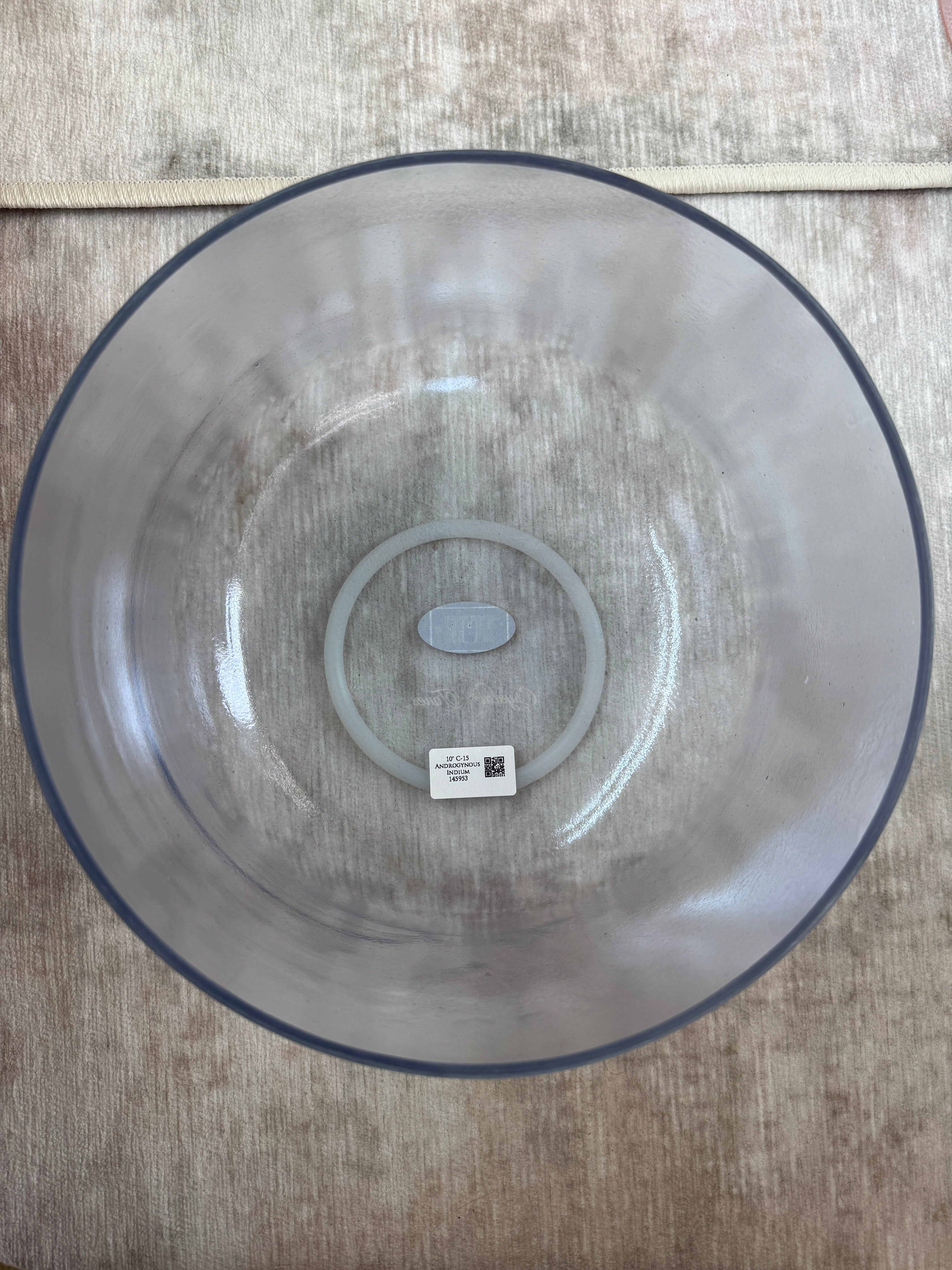 10" C-15 Androgynous Indium 145953 Crystal Tones® Alchemy Singing Bowl