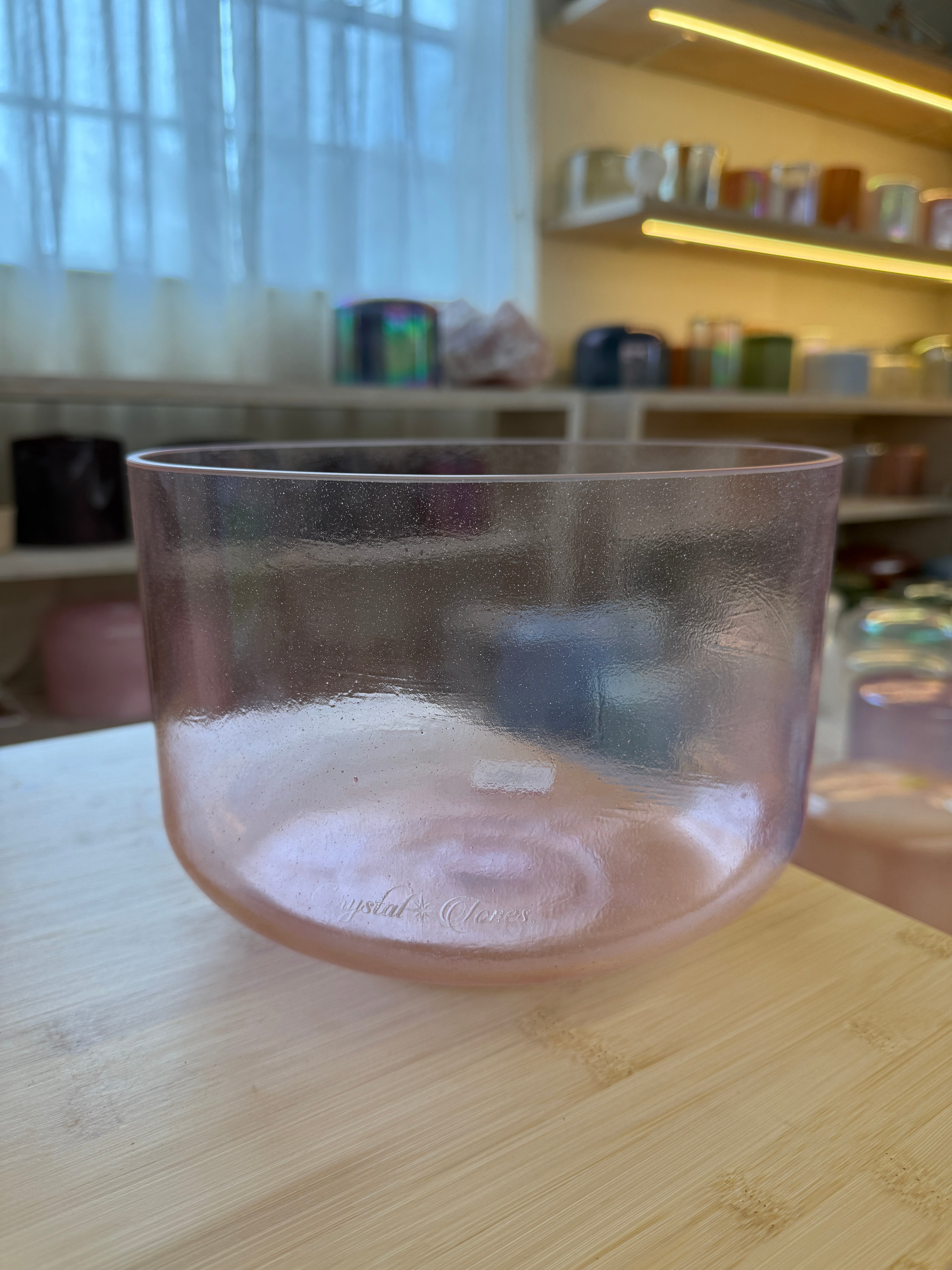 10" C-20 Pink Aura Gold 156570 Crystal Tones® Alchemy Singing Bowl