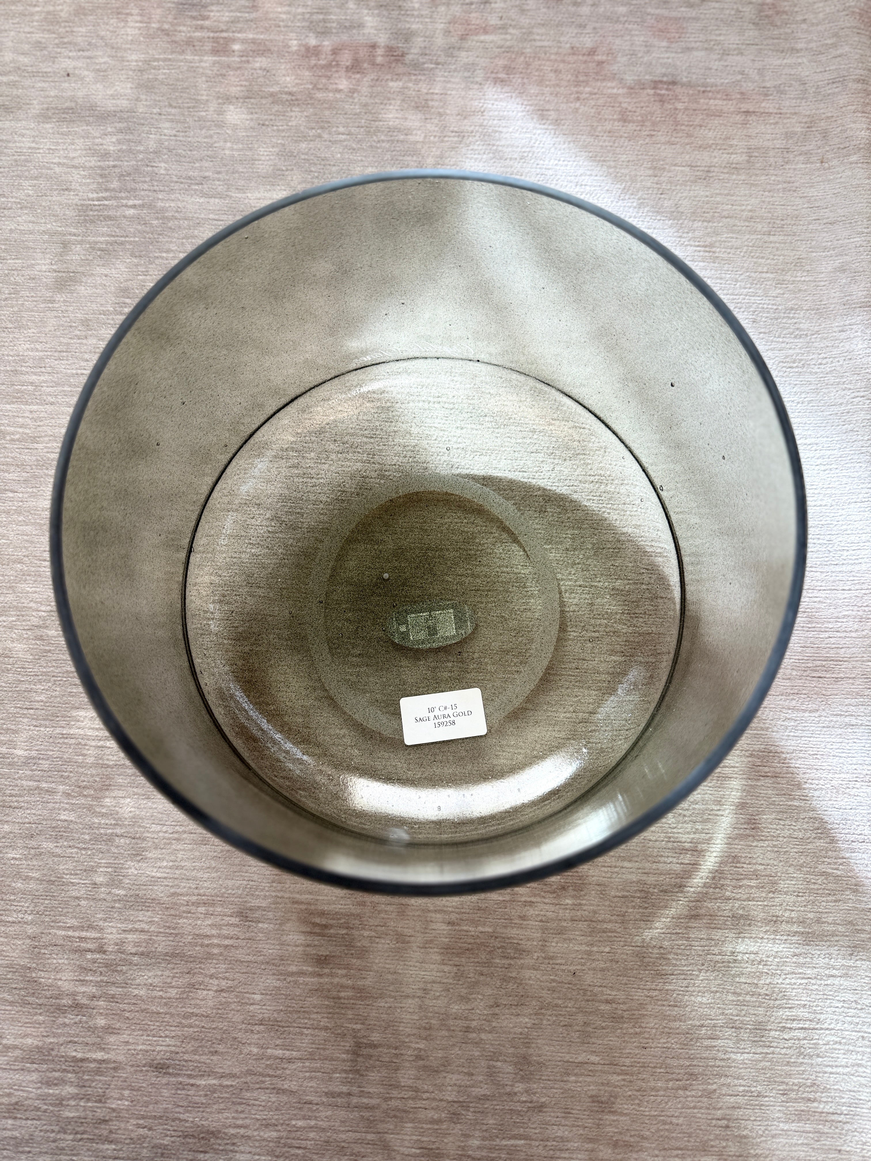 10" C#-15 Sage Aura Gold 159258 Crystal Tones® Alchemy Singing Bowl
