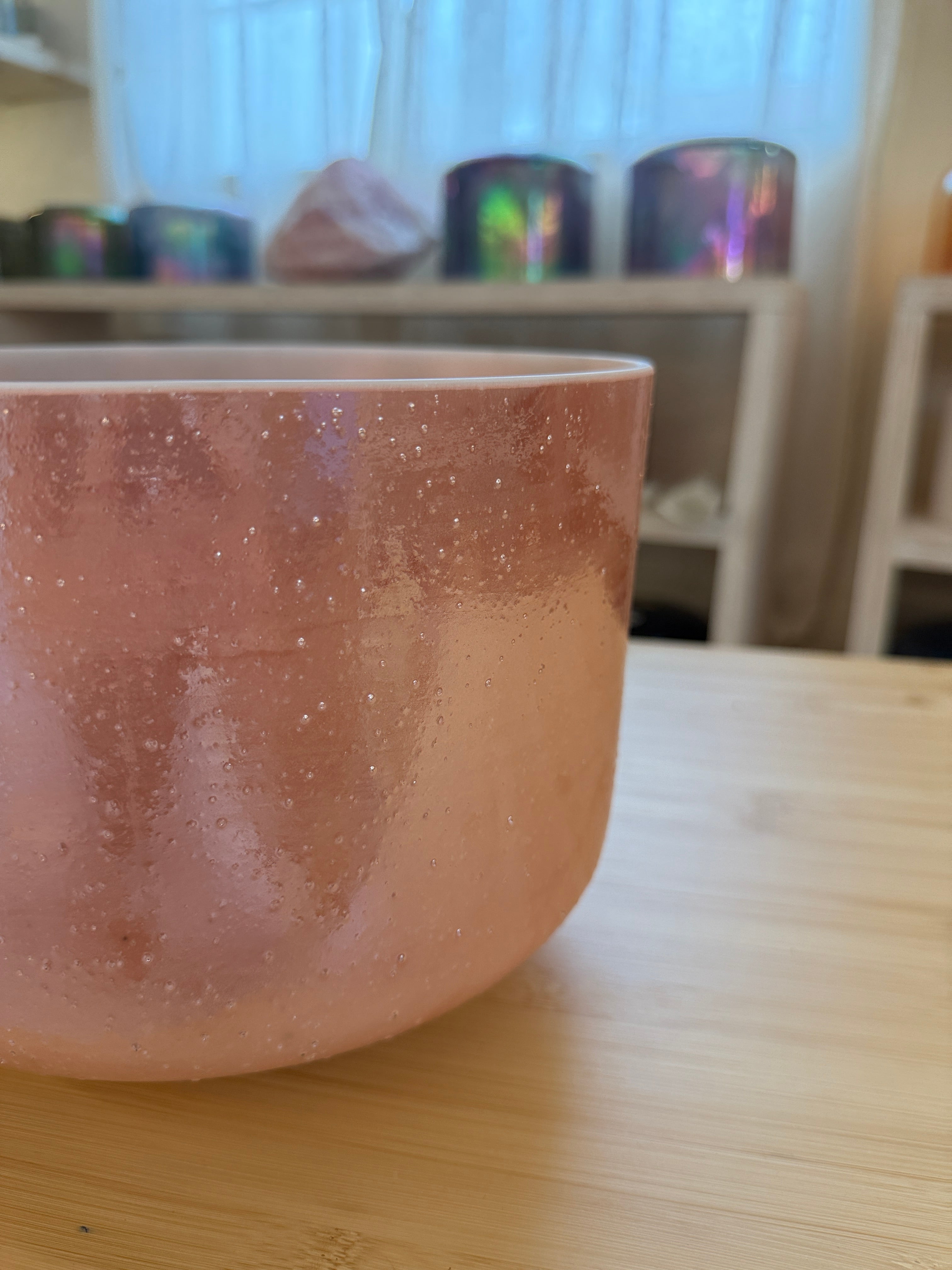 10" C+10 Sedona Red Rock, Palladium, Frosted Rim Inside 149880 Crystal Tones® Alchemy Singing Bowl