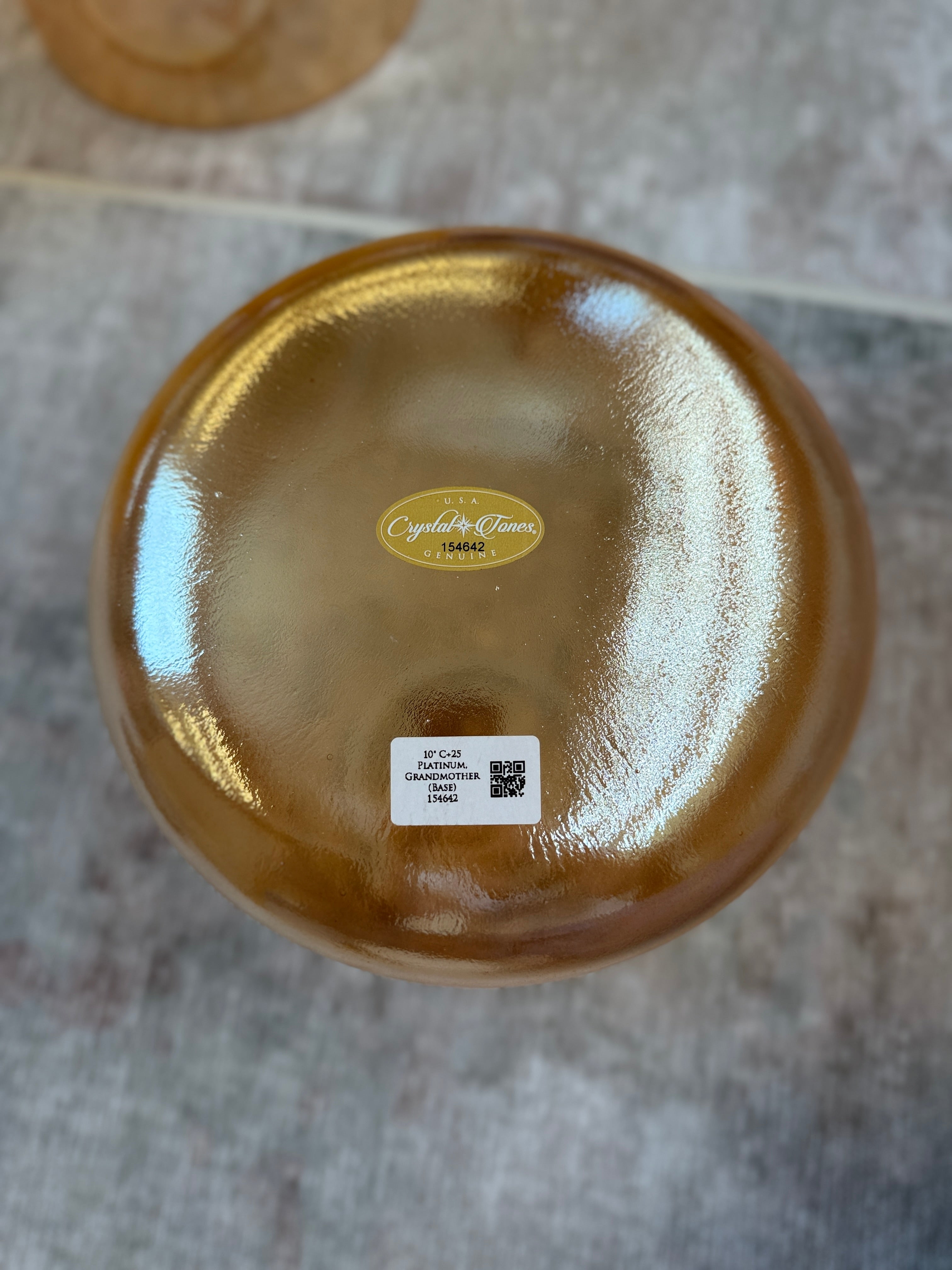 10" C+25 Platinum, Grandmother 154642 Crystal Tones® Alchemy Singing Bowl