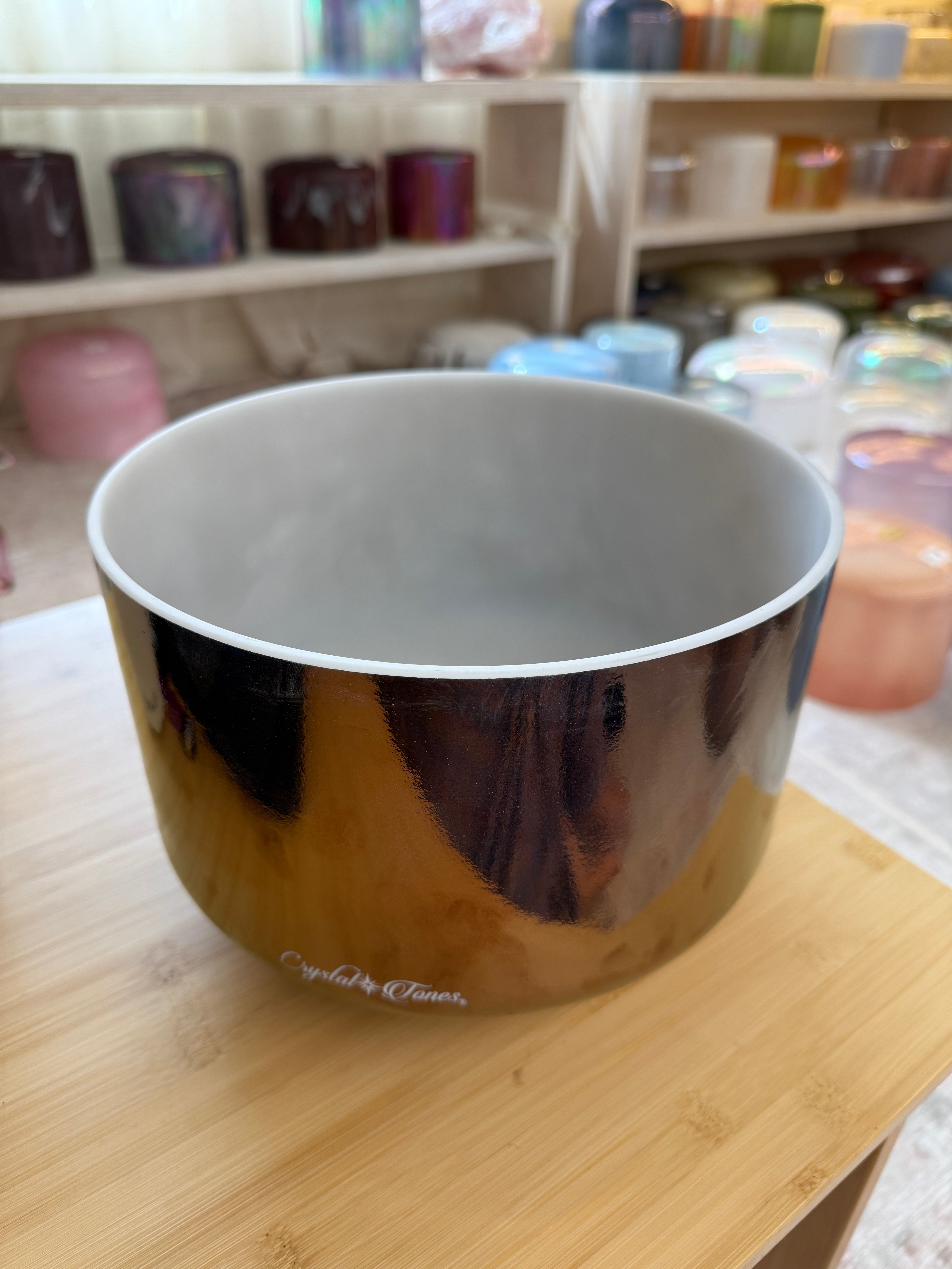 10" C+30 Tibetan Quartz Copper, Frosted Inside 157460 Crystal Tones® Alchemy Singing Bowl