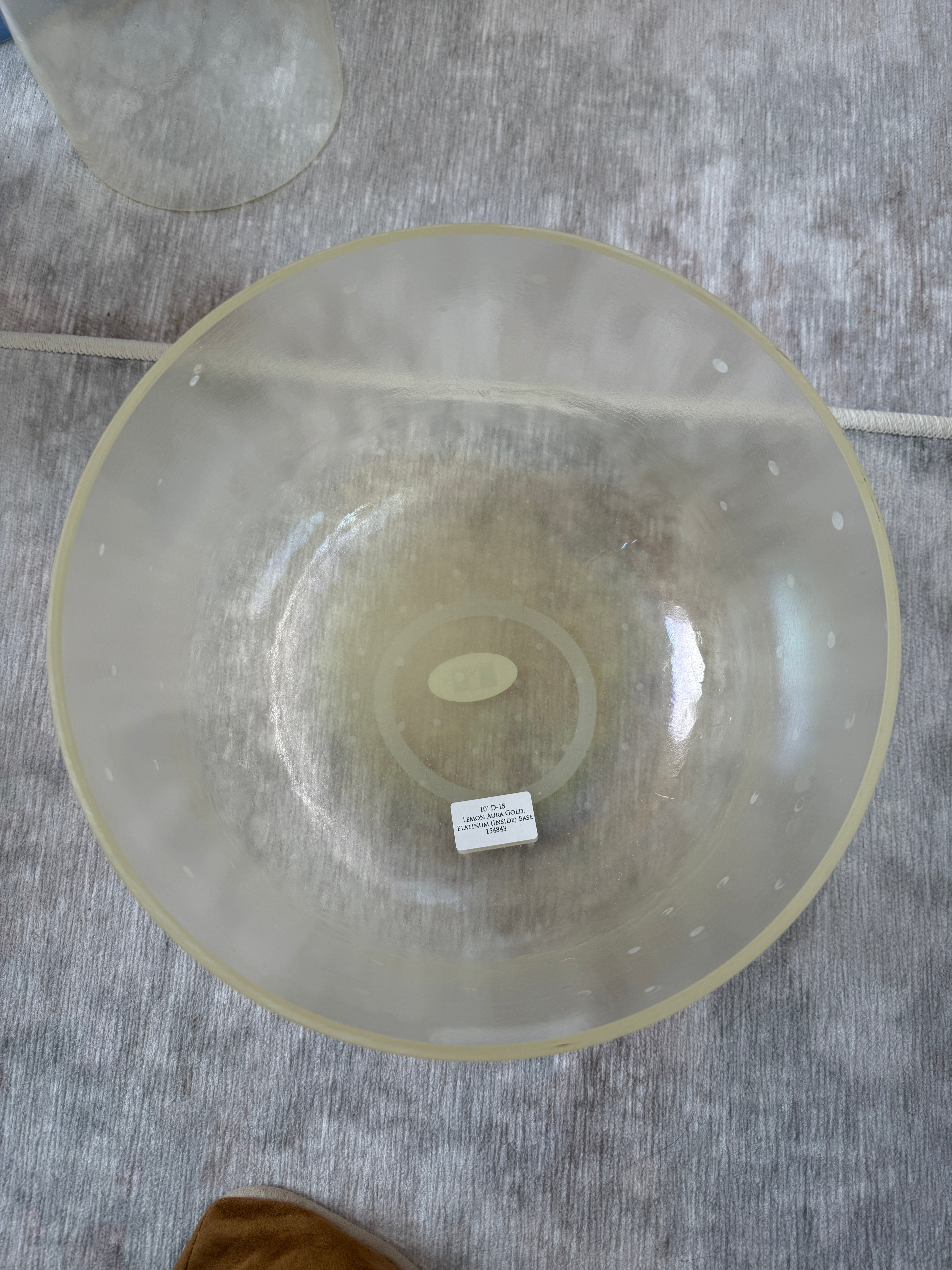 10" D-15 Lemon Aura Gold 154843 Crystal Tones® Alchemy Singing Bowl