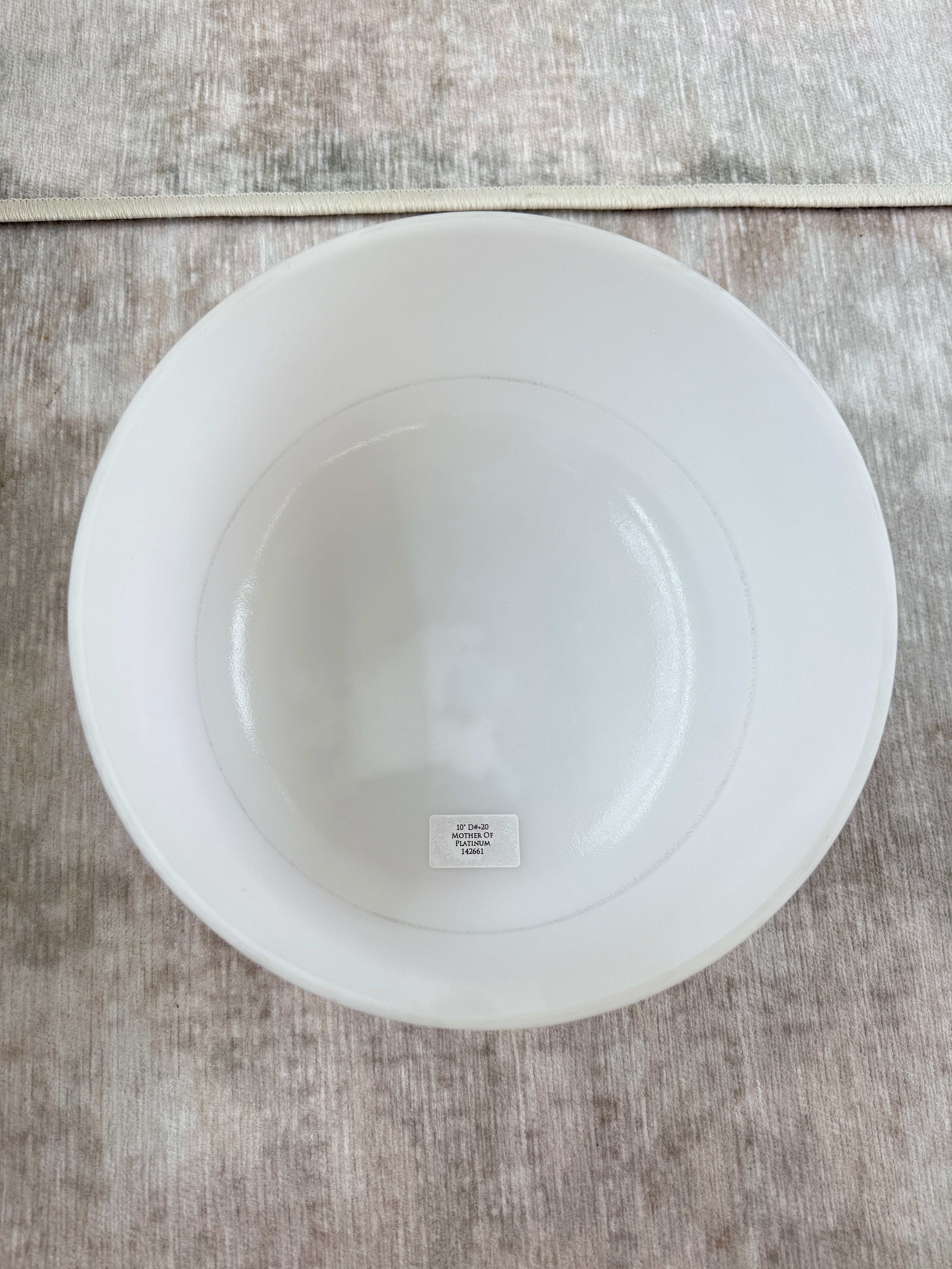 10" D#+20 Mother of Platinum 142661 Crystal Tones® Alchemy Singing Bowl