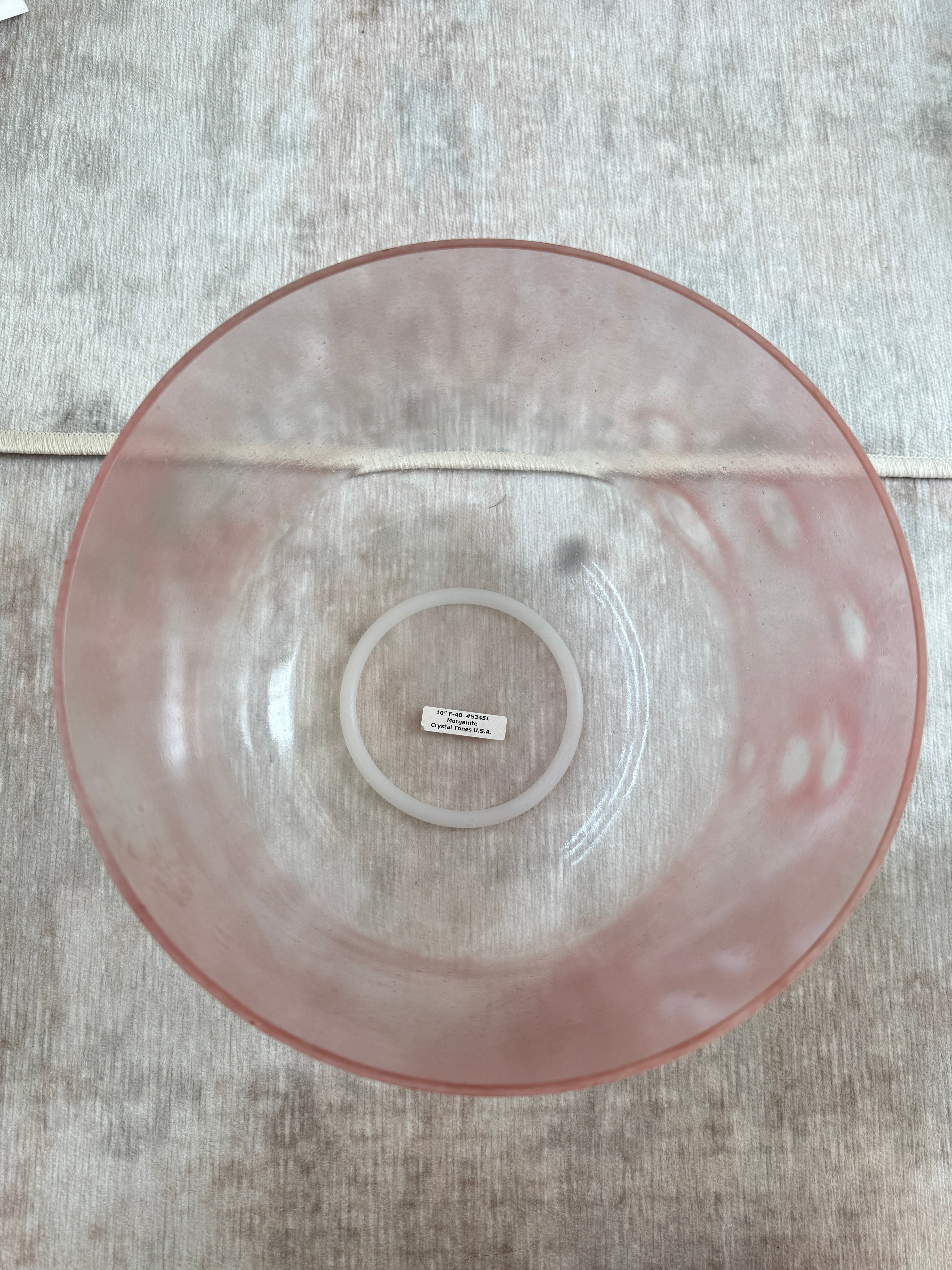 10" F-40 Morganite 53451 Crystal Tones® Alchemy Singing Bowl