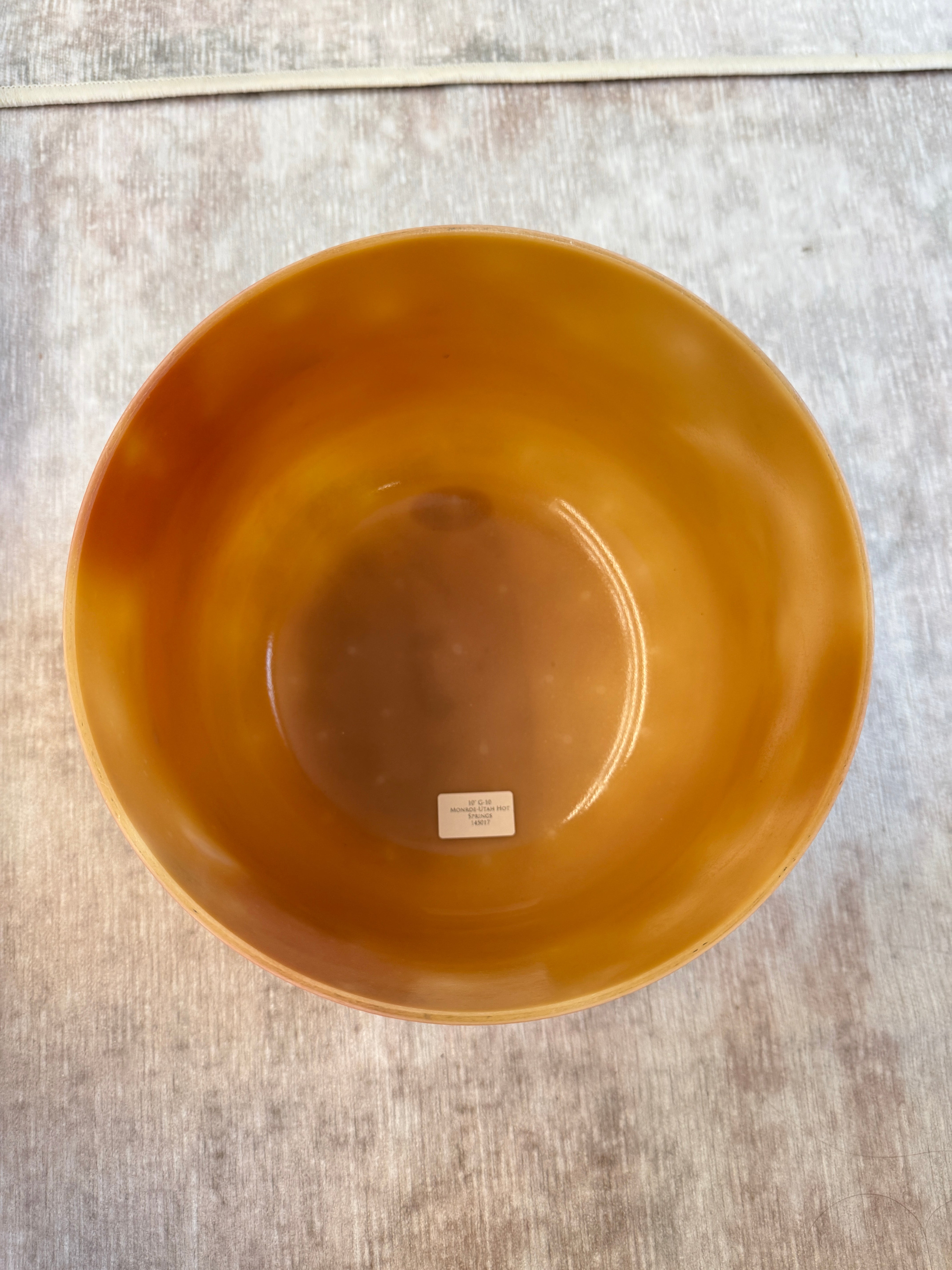 10" G-10 Monroe-Utah Hot Springs 145017 Crystal Tones® Alchemy Singing Bowl