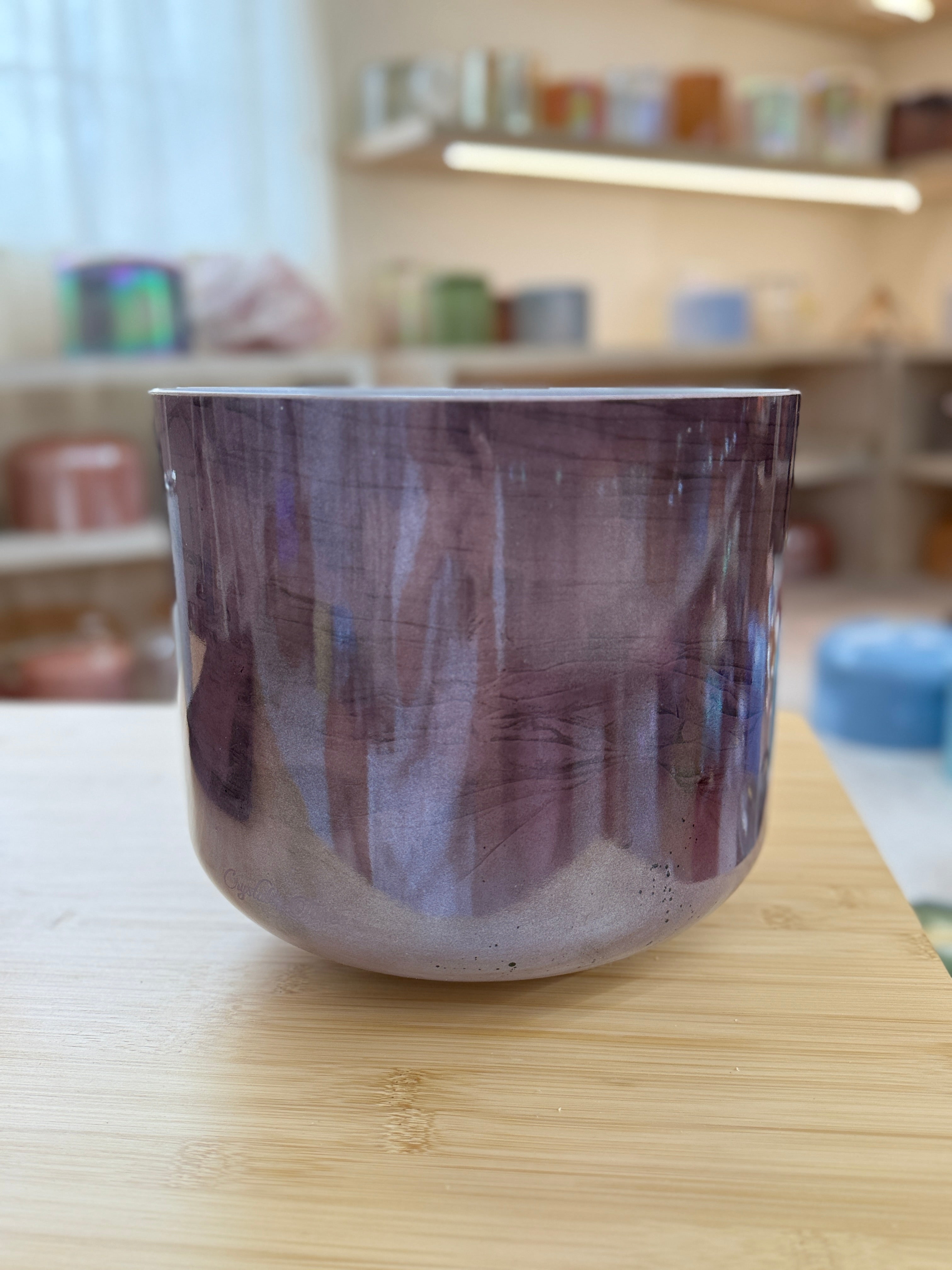 10" G#-25 Amethyst, White Light Angel Gold 160282 Crystal Tones® Alchemy Singing Bowl