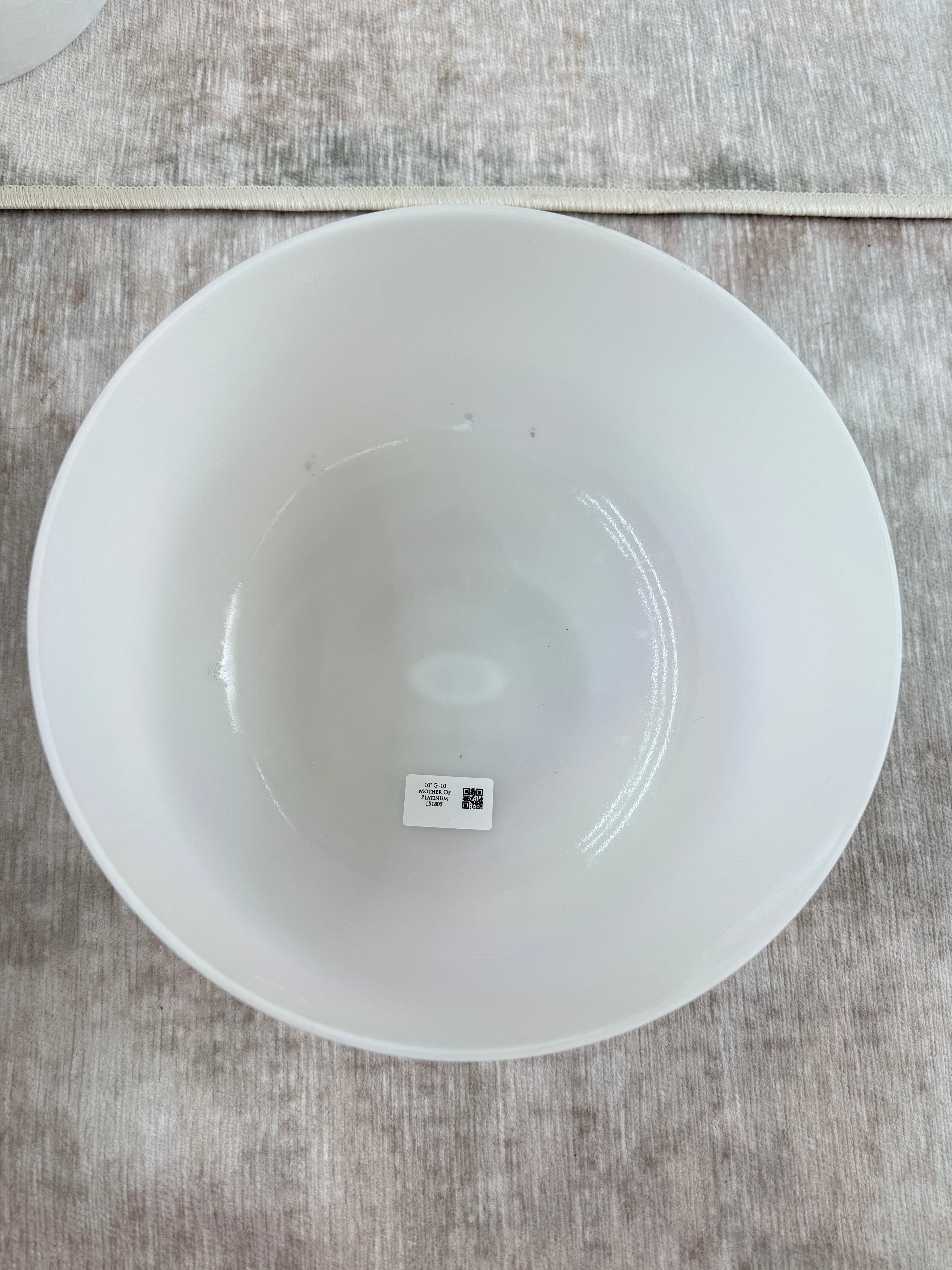10" G+10 Mother of Platinum 151805 Crystal Tones® Alchemy Singing Bowl