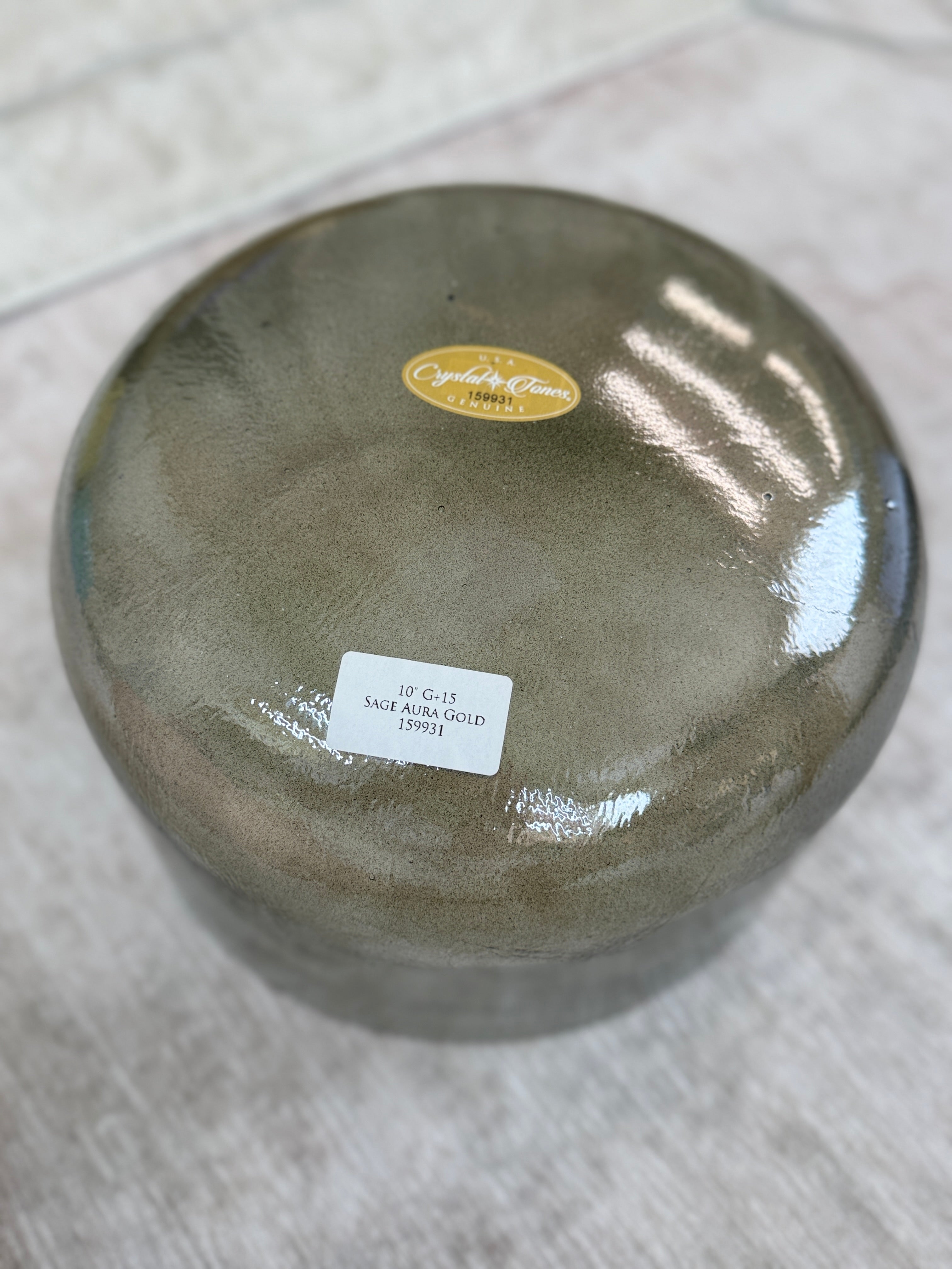 10" G+15 Sage Aura Gold 159931 Crystal Tones® Alchemy Singing Bowl