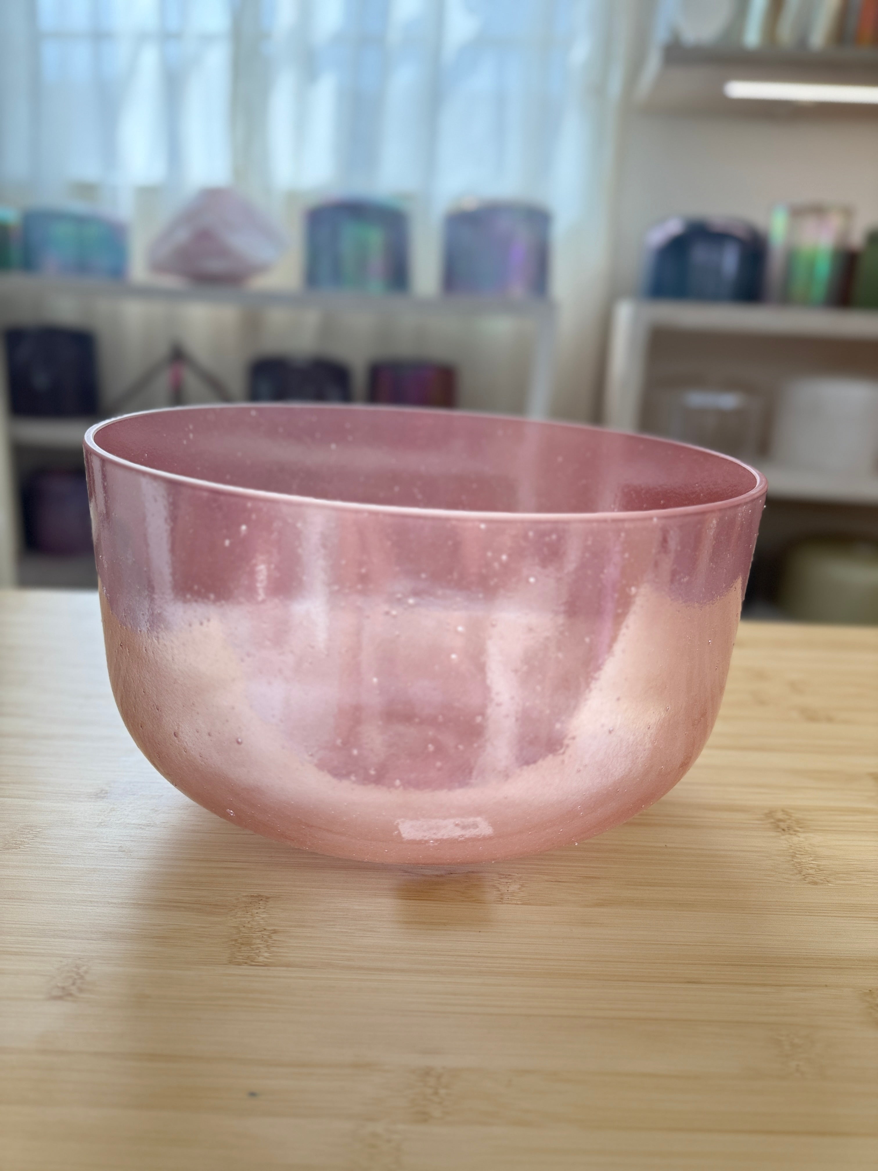 12" A-20 Rose Quartz, Palladium 149240 Crystal Tones® Alchemy Singing Bowl