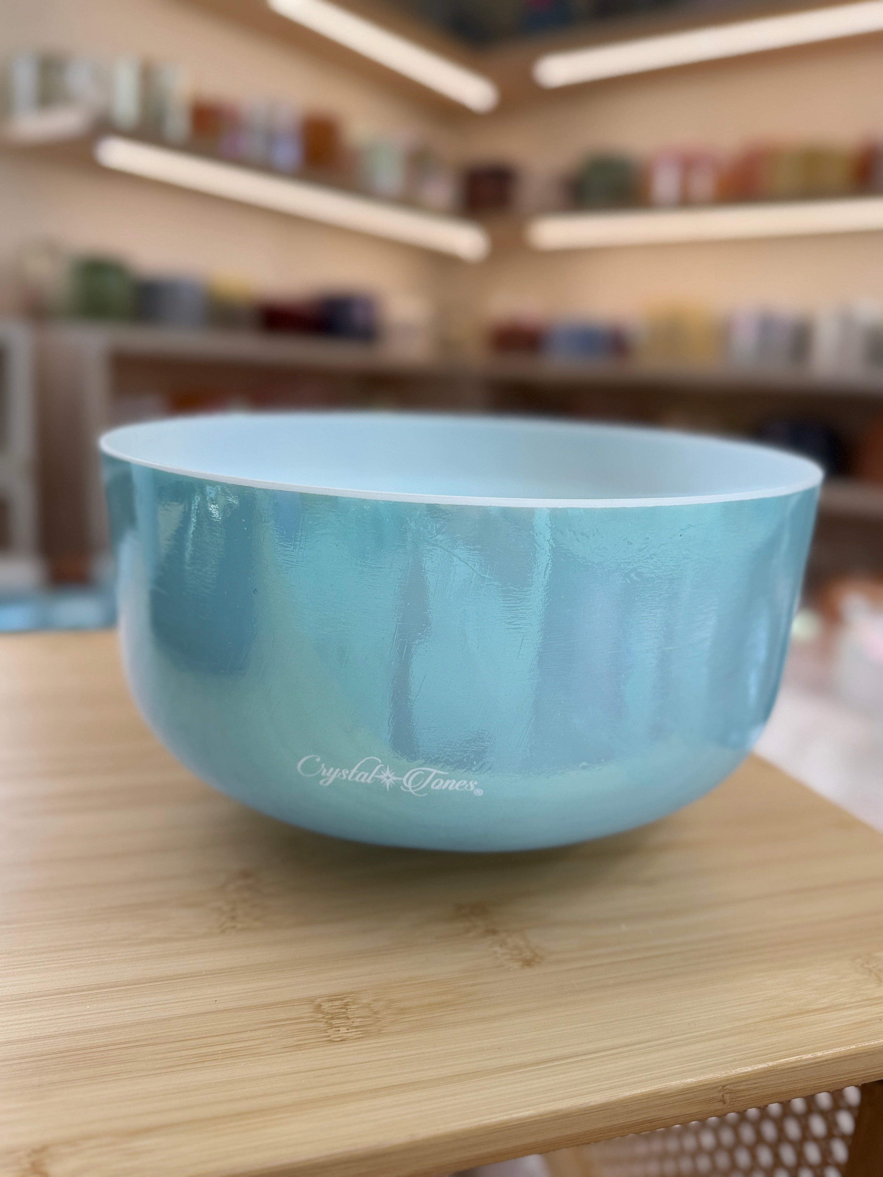 12" D-10 Aqua Aura Gold 161164 Crystal Tones® Alchemy Singing Bowl