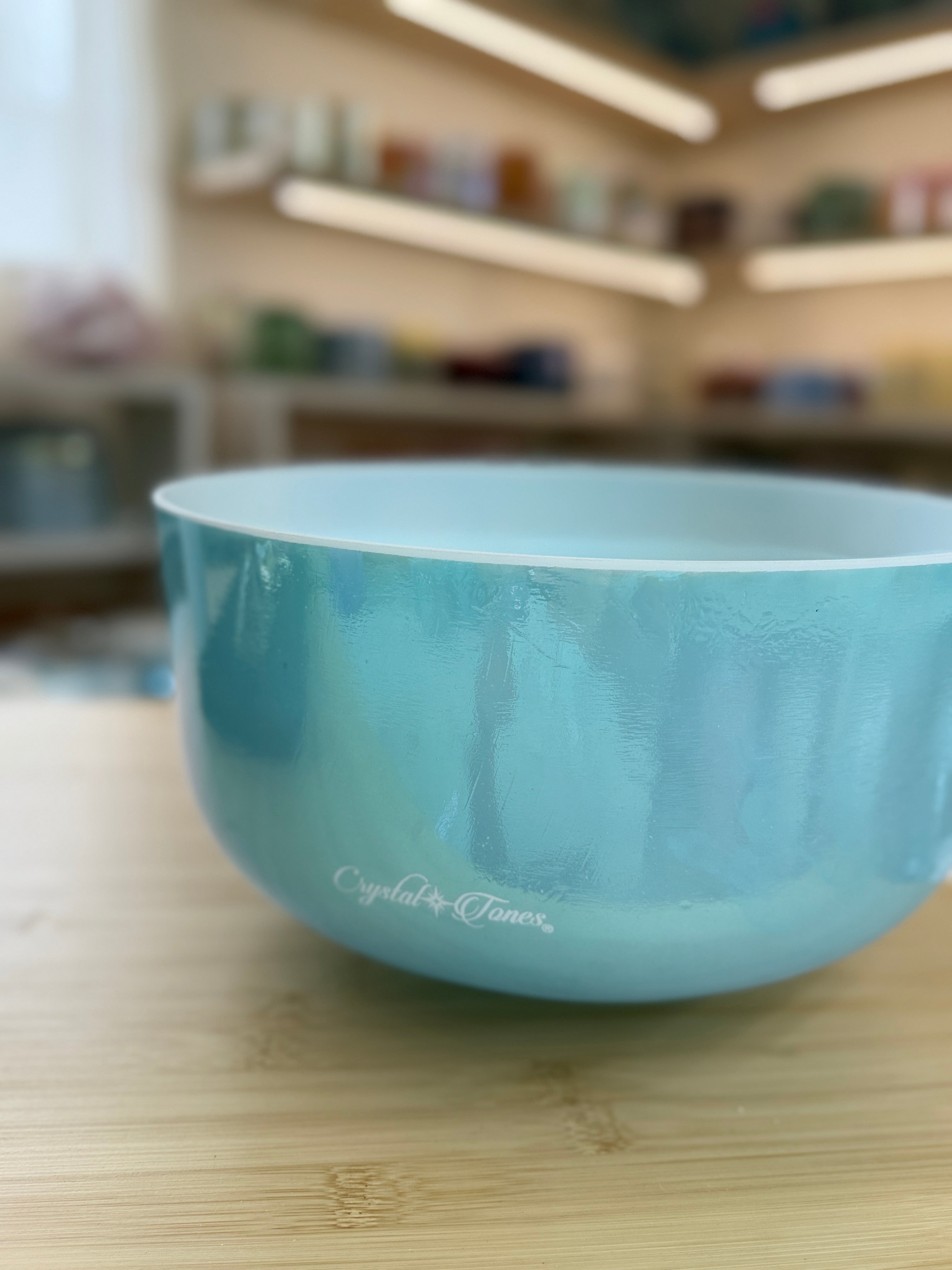 12" D-10 Aqua Aura Gold 161164 Crystal Tones® Alchemy Singing Bowl