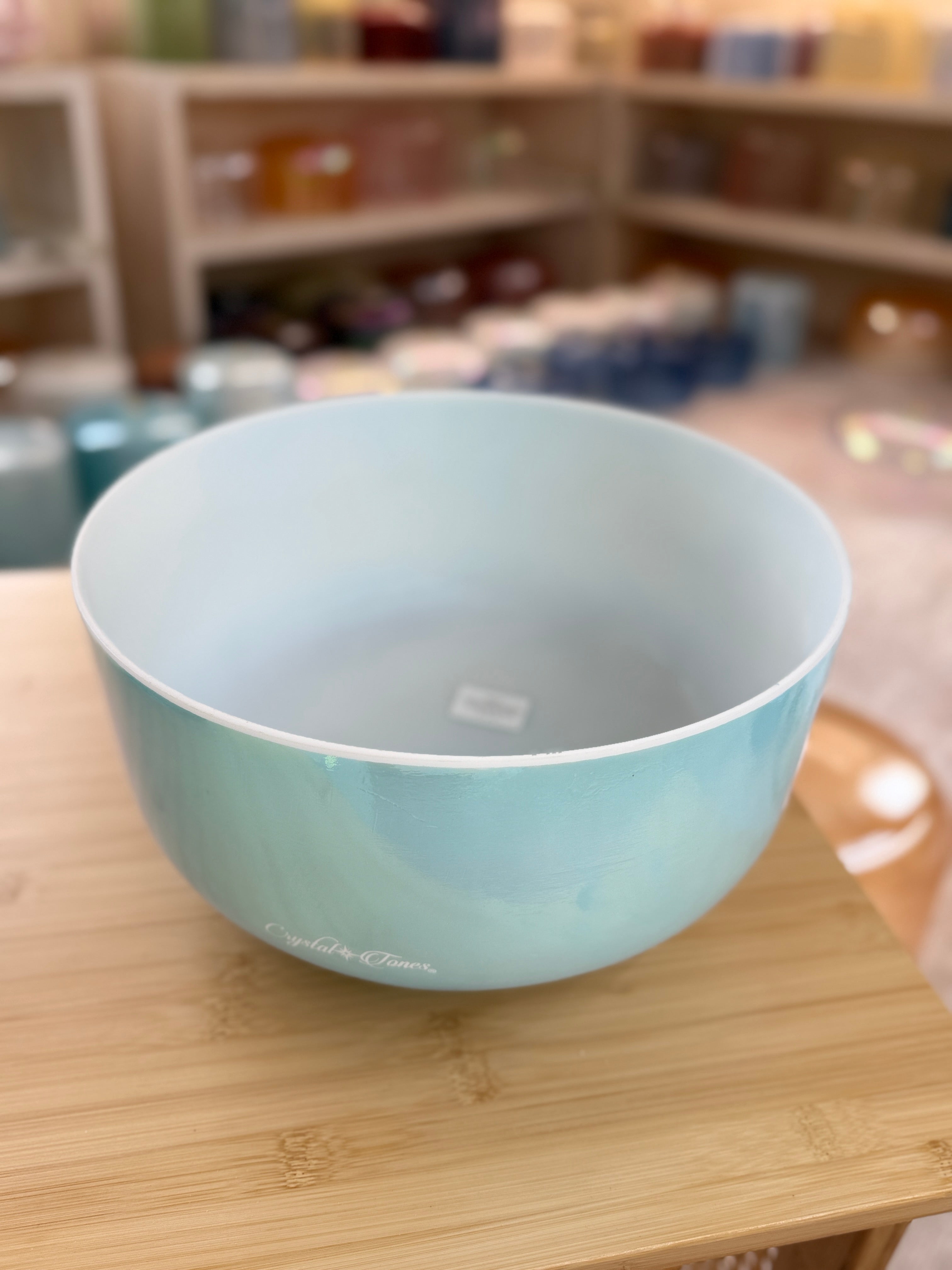 12" D-10 Aqua Aura Gold 161164 Crystal Tones® Alchemy Singing Bowl