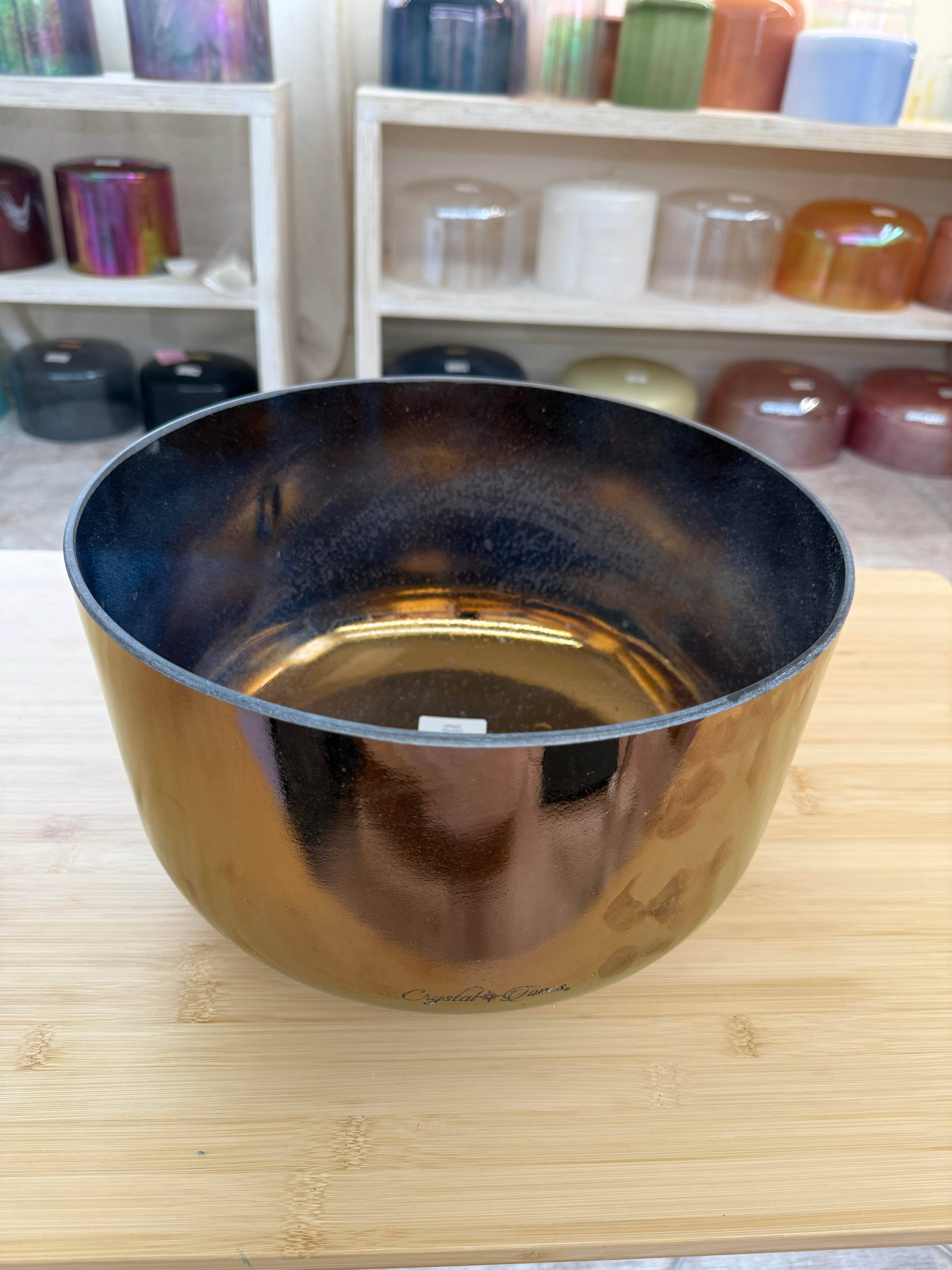 12" D#-40 Tibetan Quartz Copper 159229 Crystal Tones® Alchemy Singing Bowl