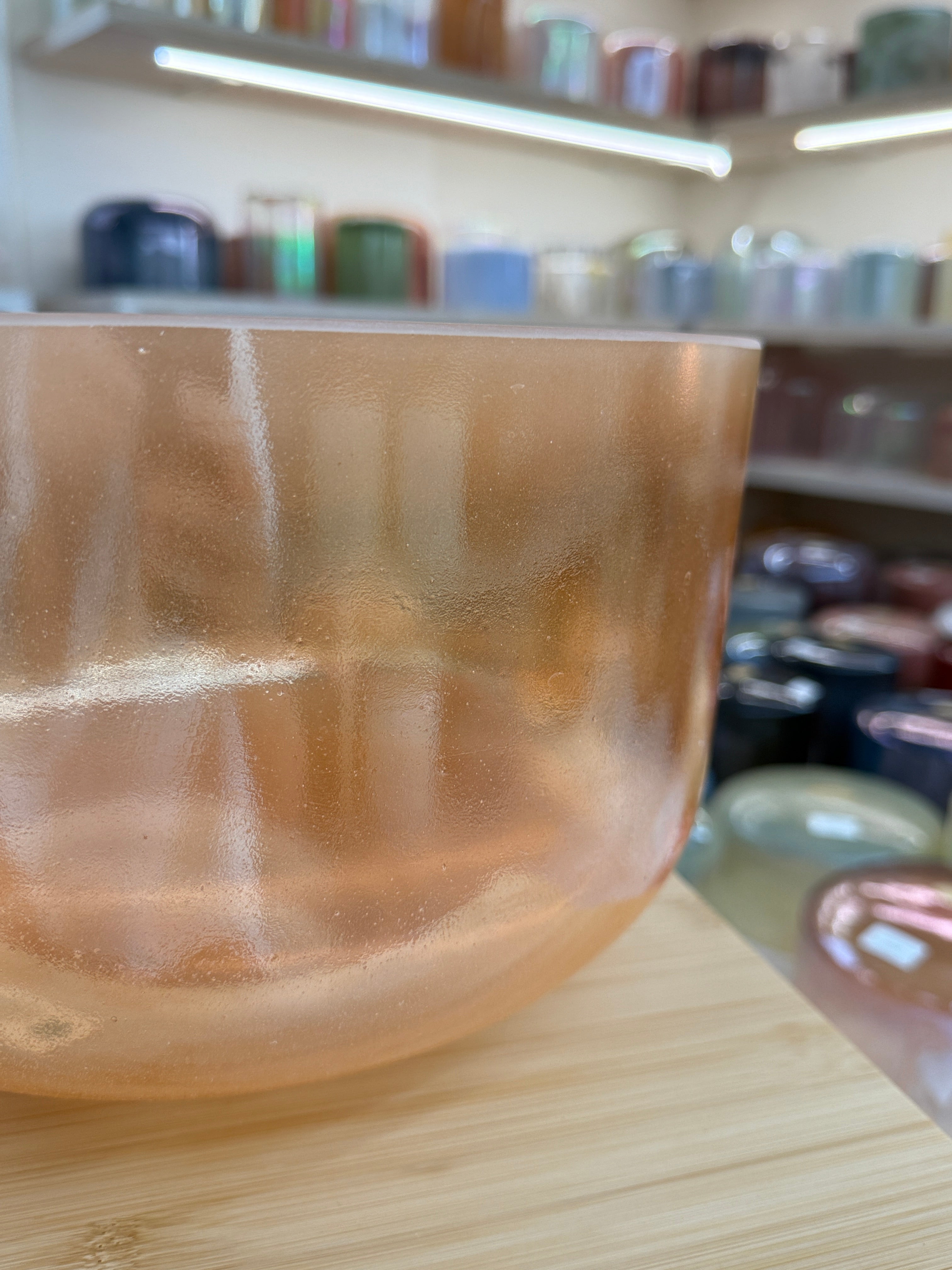 12" E+15 Grandmother, Frosted Rim Inside 153102 Crystal Tones® Alchemy Singing Bowl