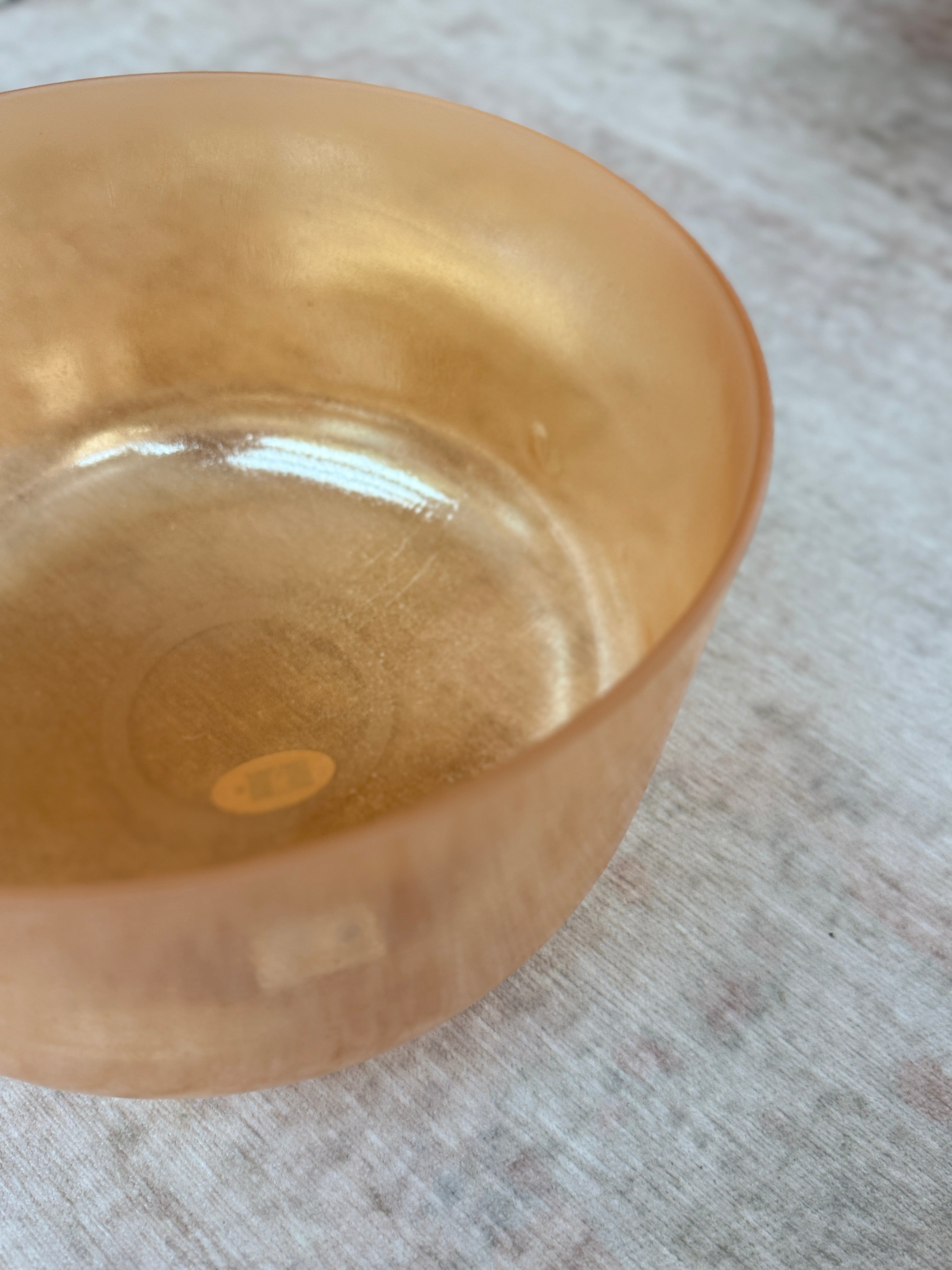 12" E+15 Grandmother, Frosted Rim Inside 153102 Crystal Tones® Alchemy Singing Bowl