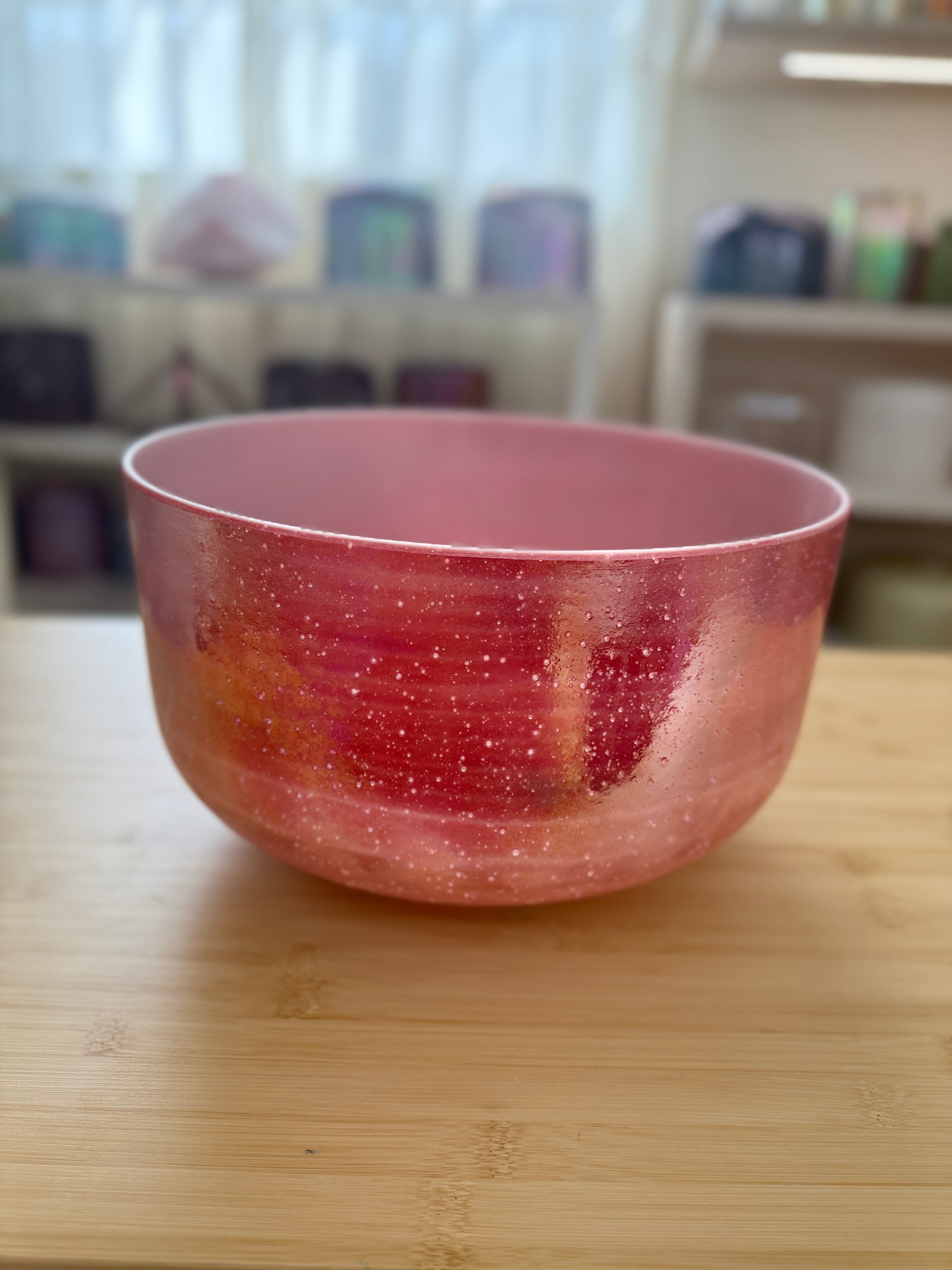 12" F#-15 Rose Quartz, Palladium 153137 Crystal Tones® Alchemy Singing Bowl