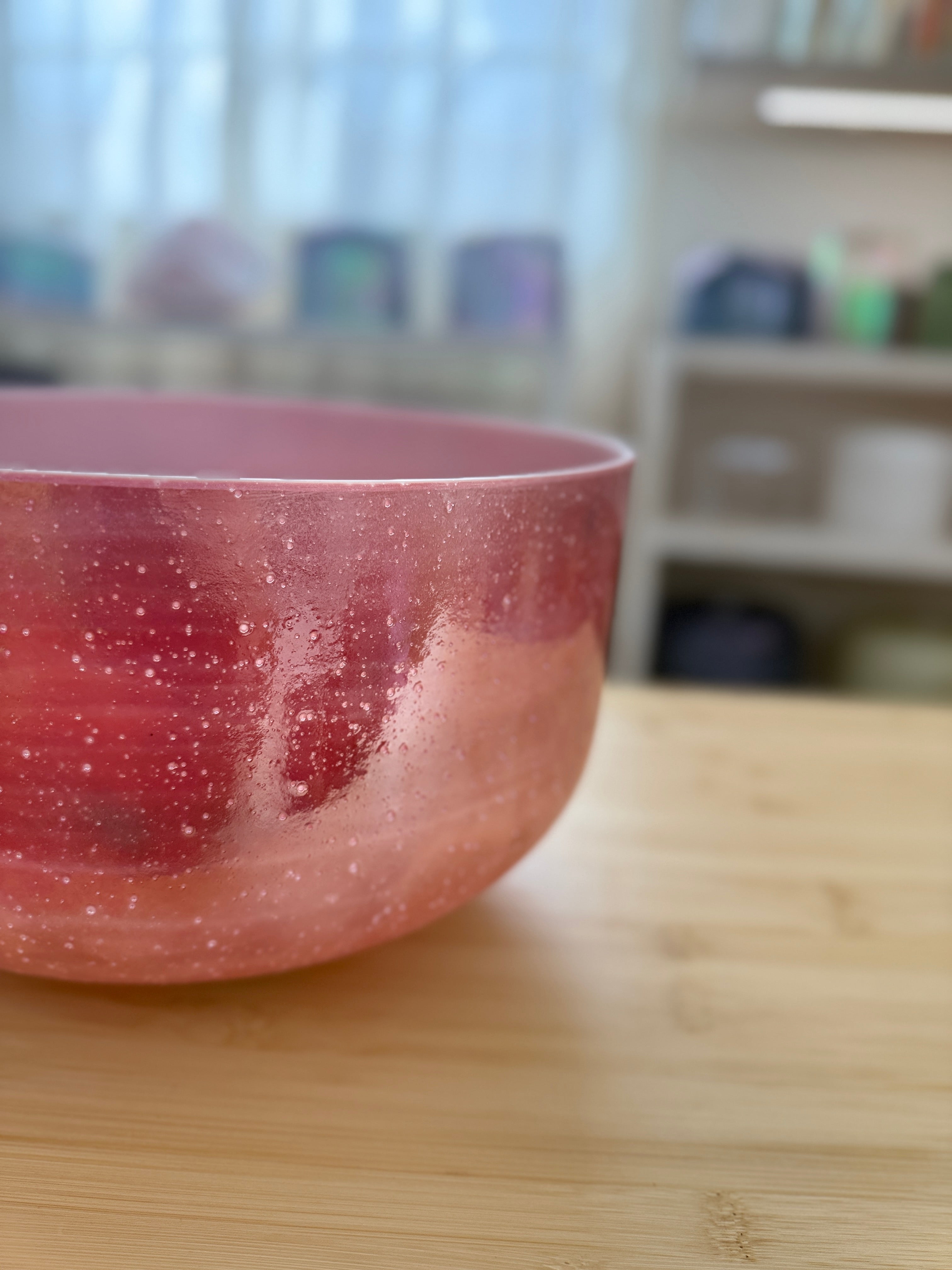12" F#-15 Rose Quartz, Palladium 153137 Crystal Tones® Alchemy Singing Bowl