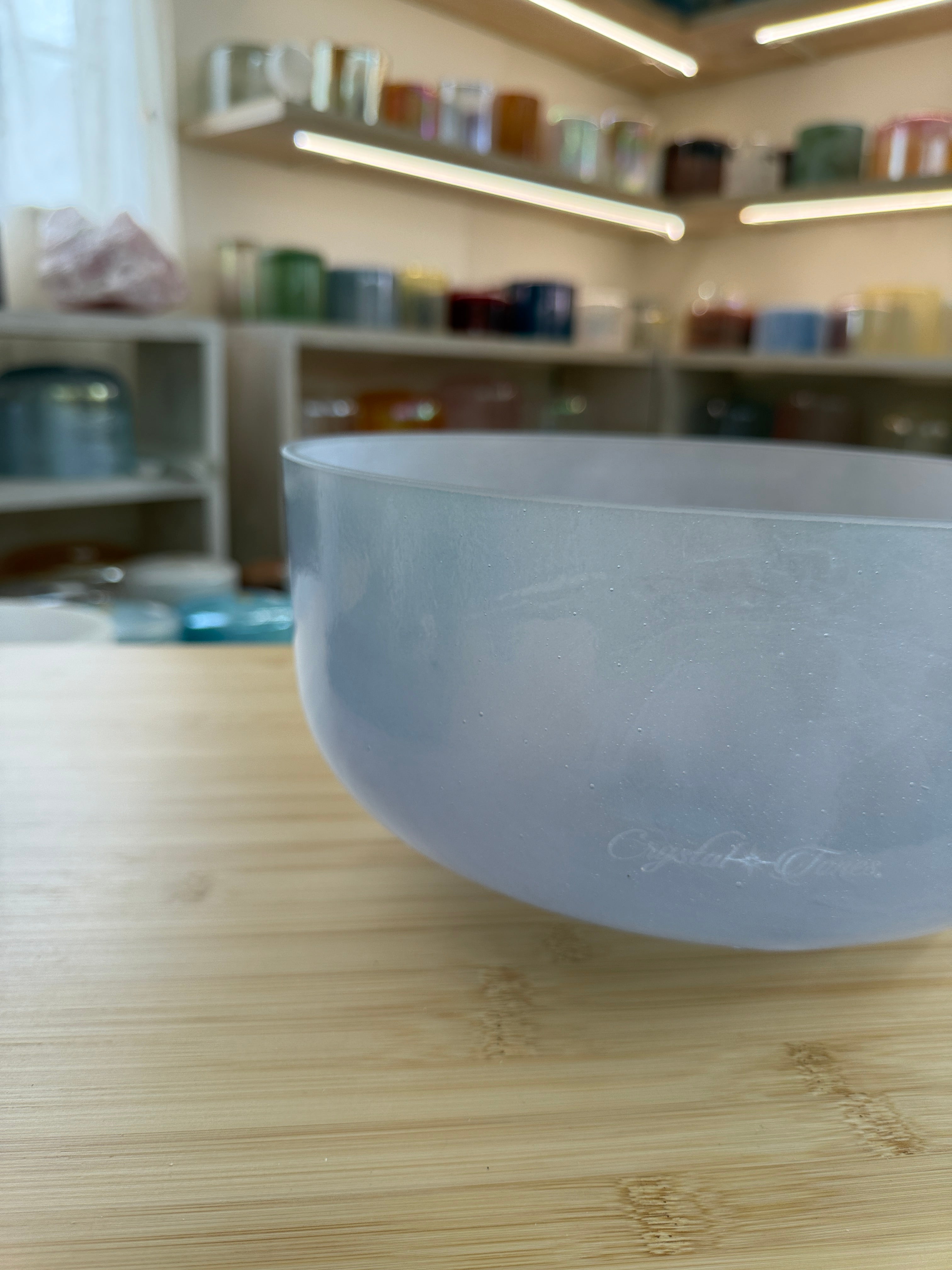 12" F+30 Androgynous Indium 155716 Crystal Tones® Alchemy Singing Bowl