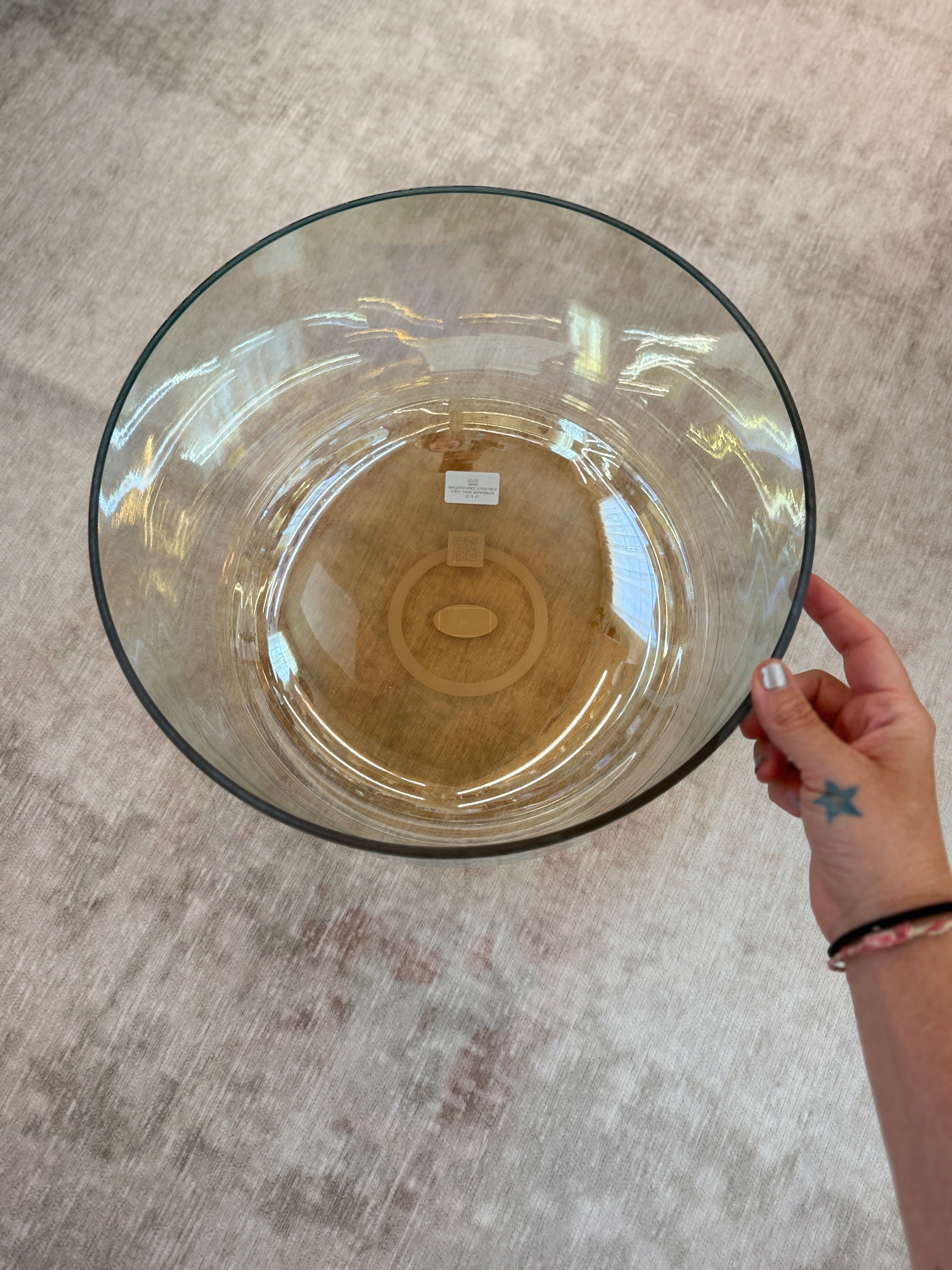 13" E+15 Supergrade Aqua Aura Gold, Grandmother 157737 Crystal Tones® Alchemy Singing Bowl