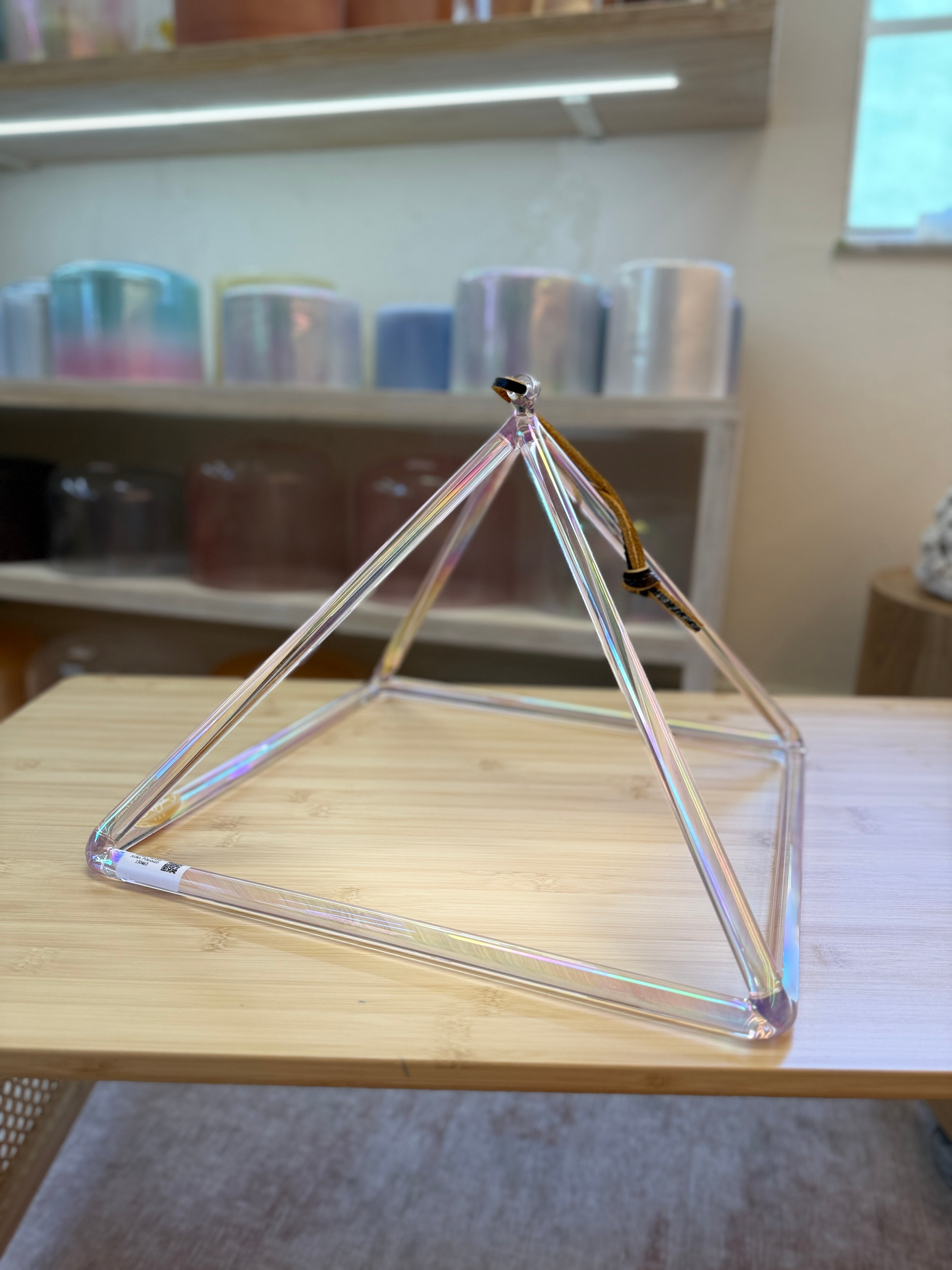 14" E-40 Violet Flame Aura 150463 Crystal Tones® Alchemy Pyramid