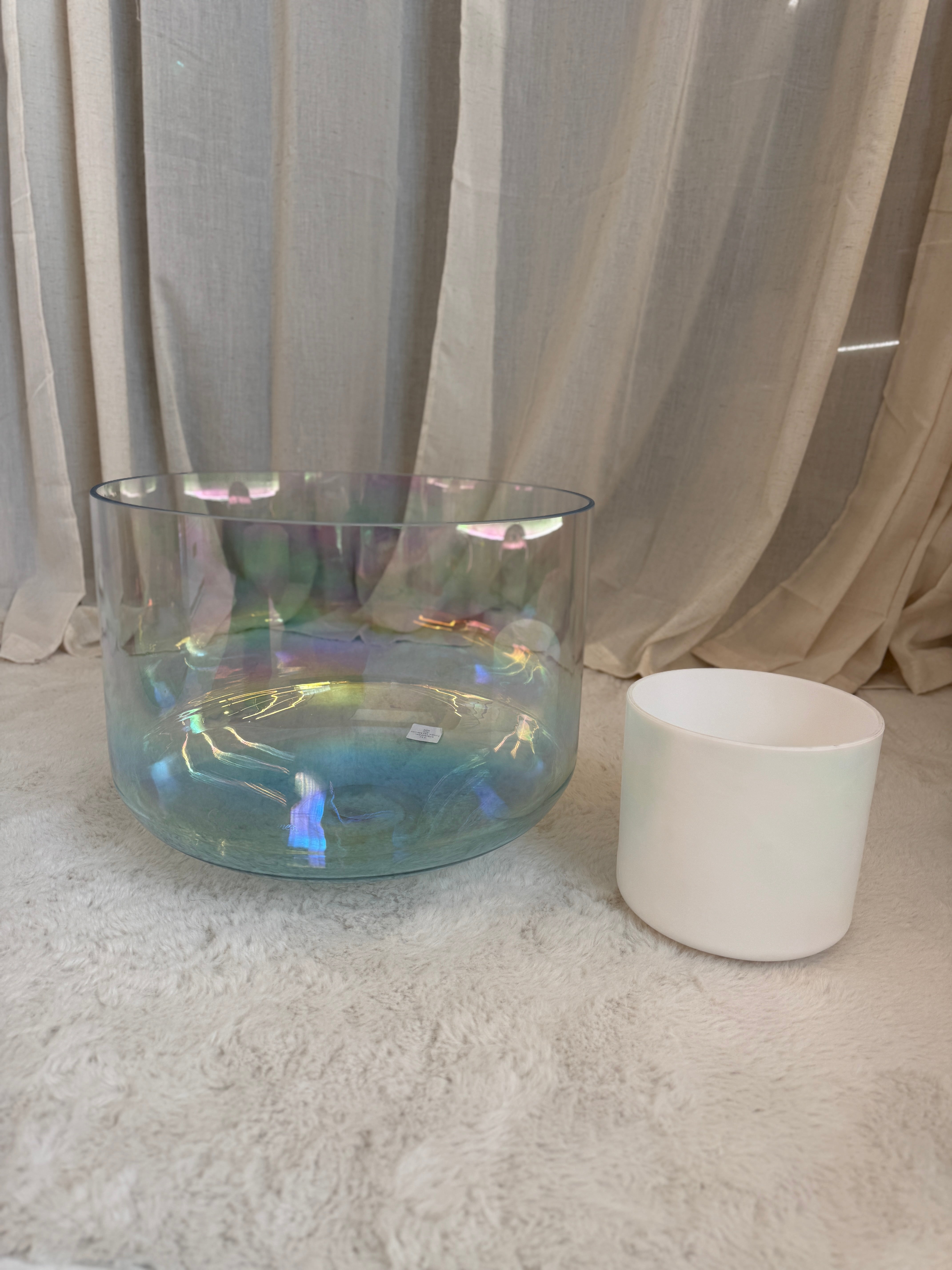 16" A+5 Supergrade Platinum, Aqua Aura Gold 161092 Crystal Tones® Alchemy Singing Bowl