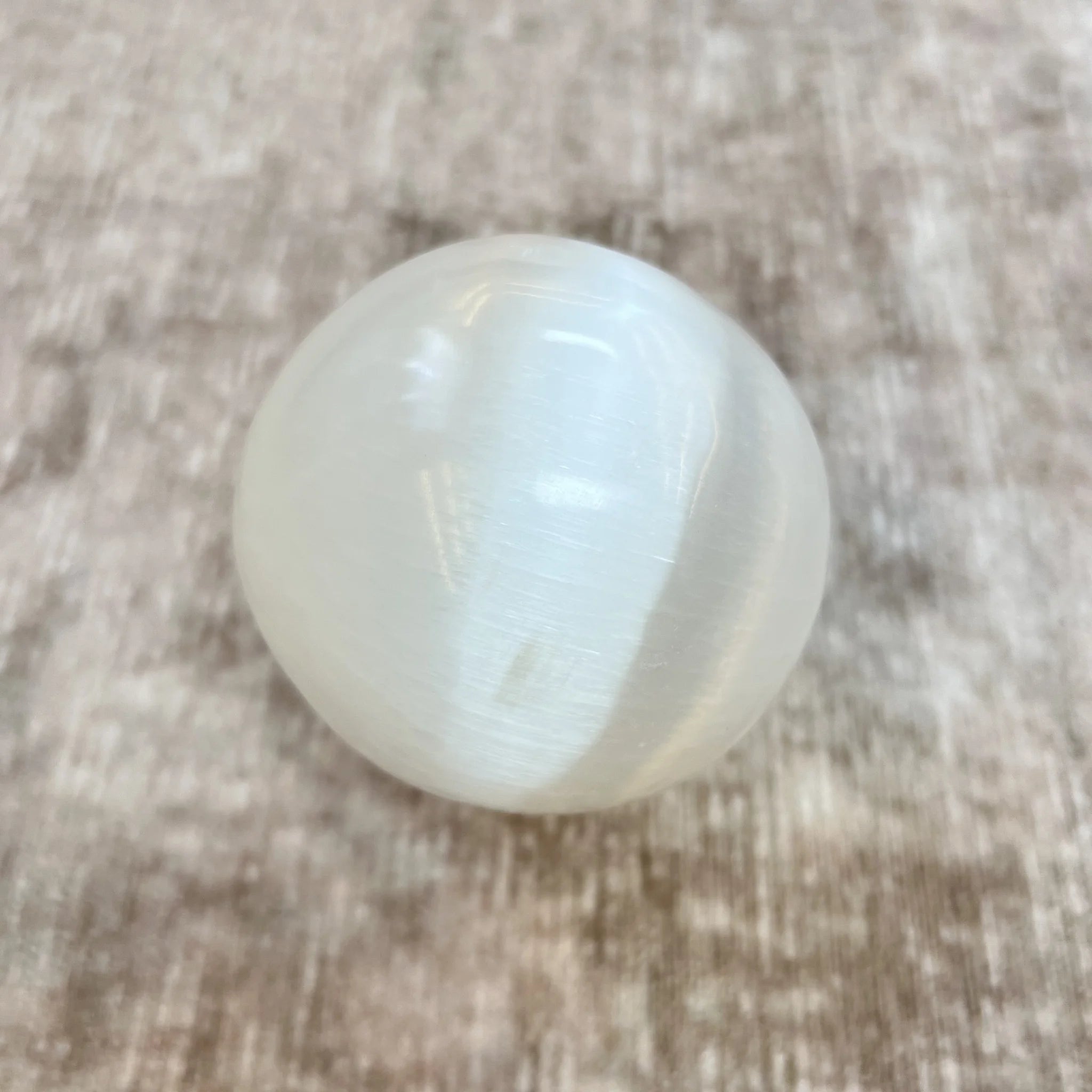 Selenite Sphere with stand