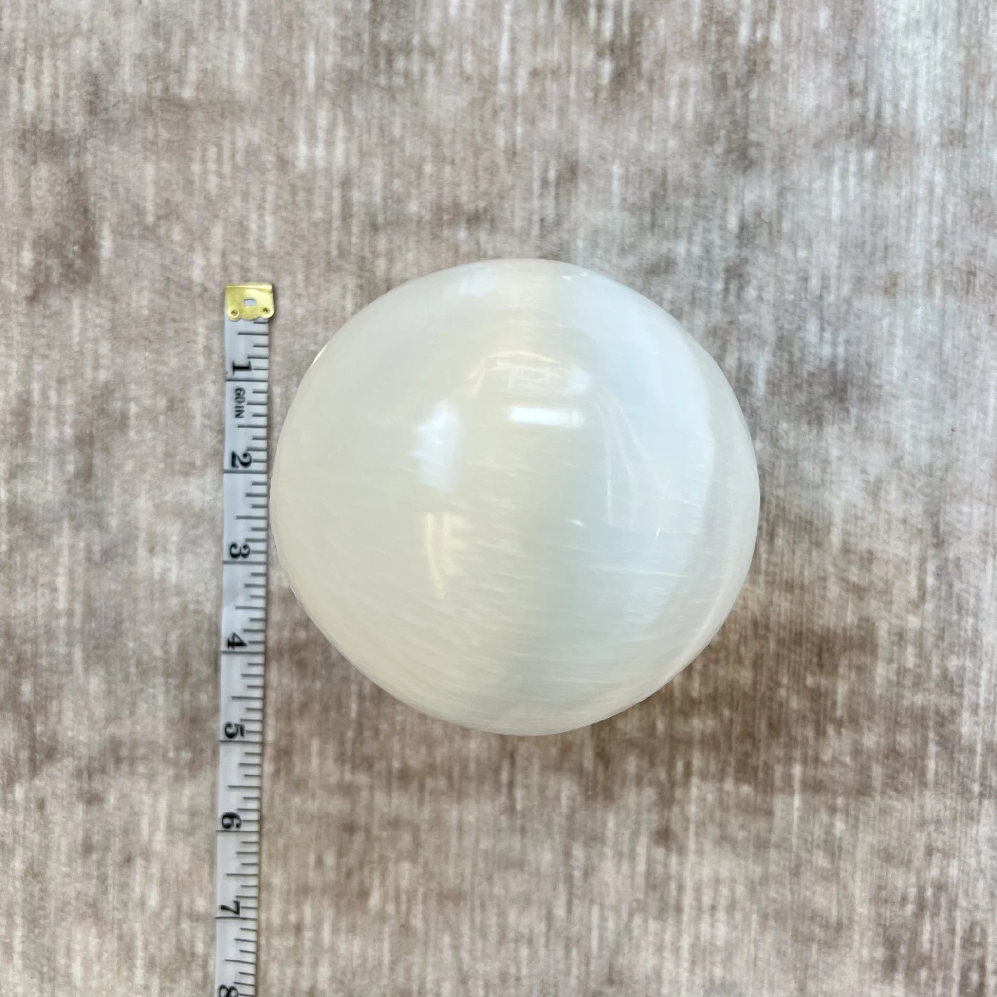Selenite Sphere with stand