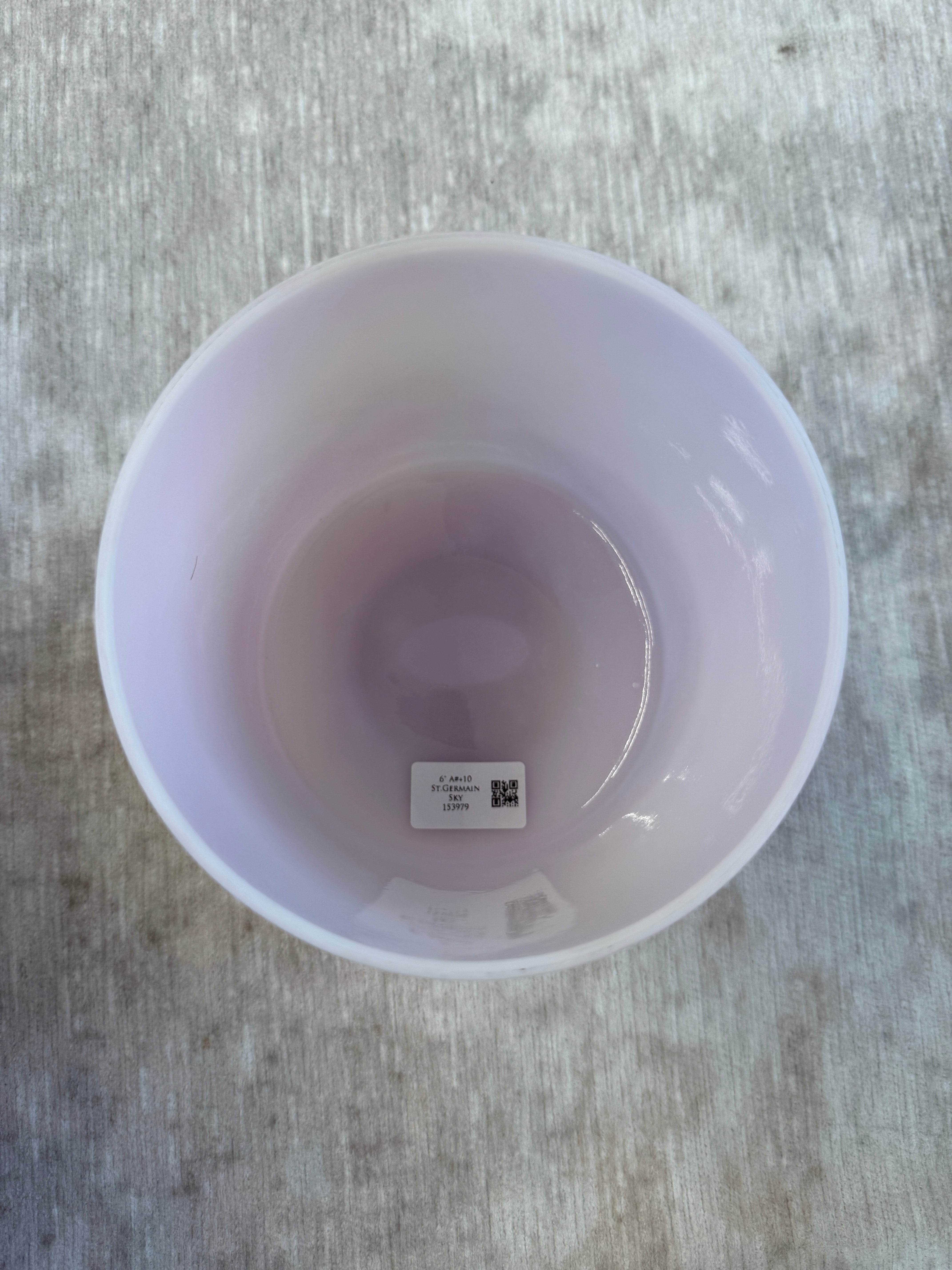 6" A#+10 St.Germain Sky 153979 Crystal Tones® Alchemy Singing Bowl