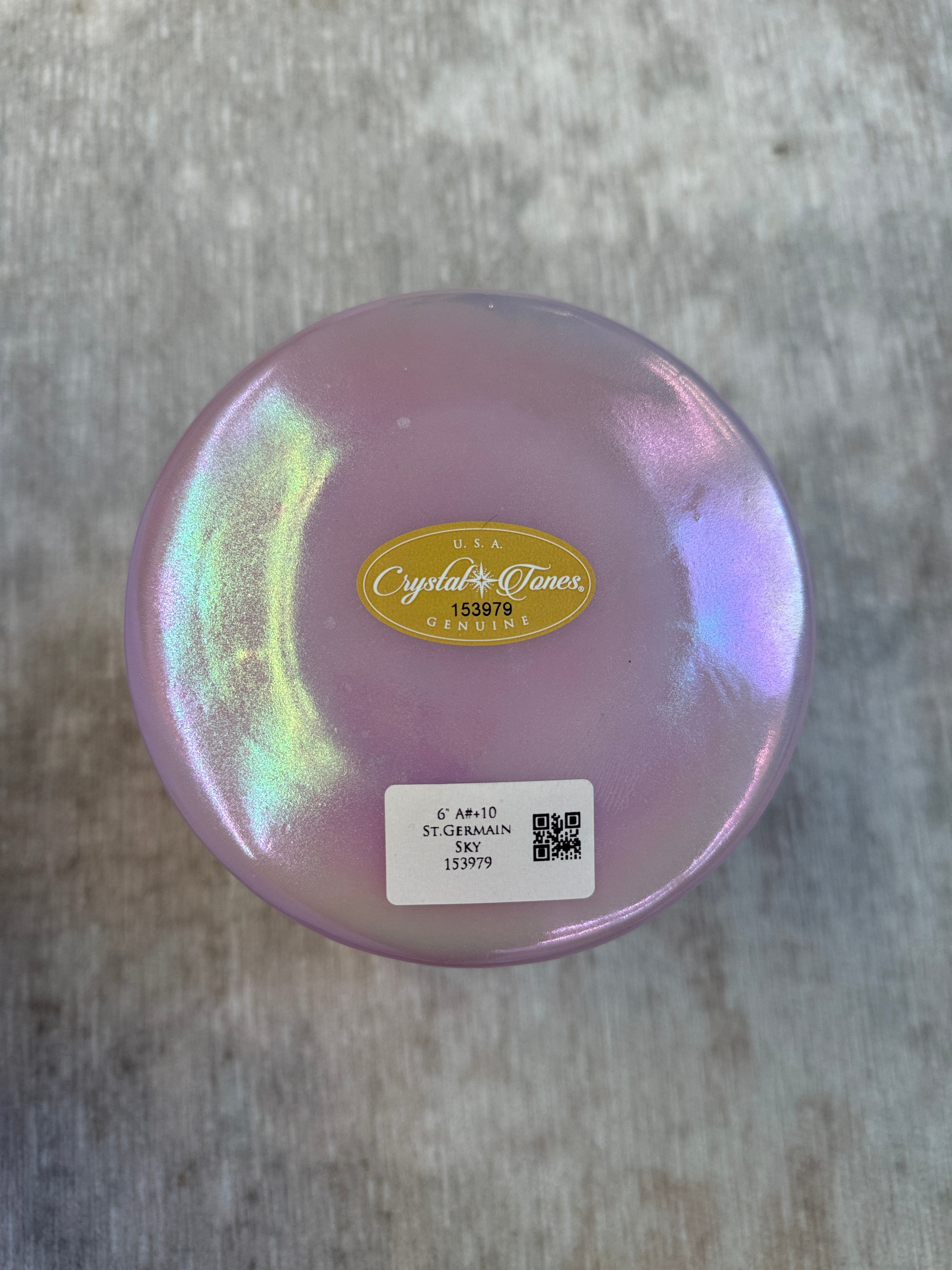 6" A#+10 St.Germain Sky 153979 Crystal Tones® Alchemy Singing Bowl