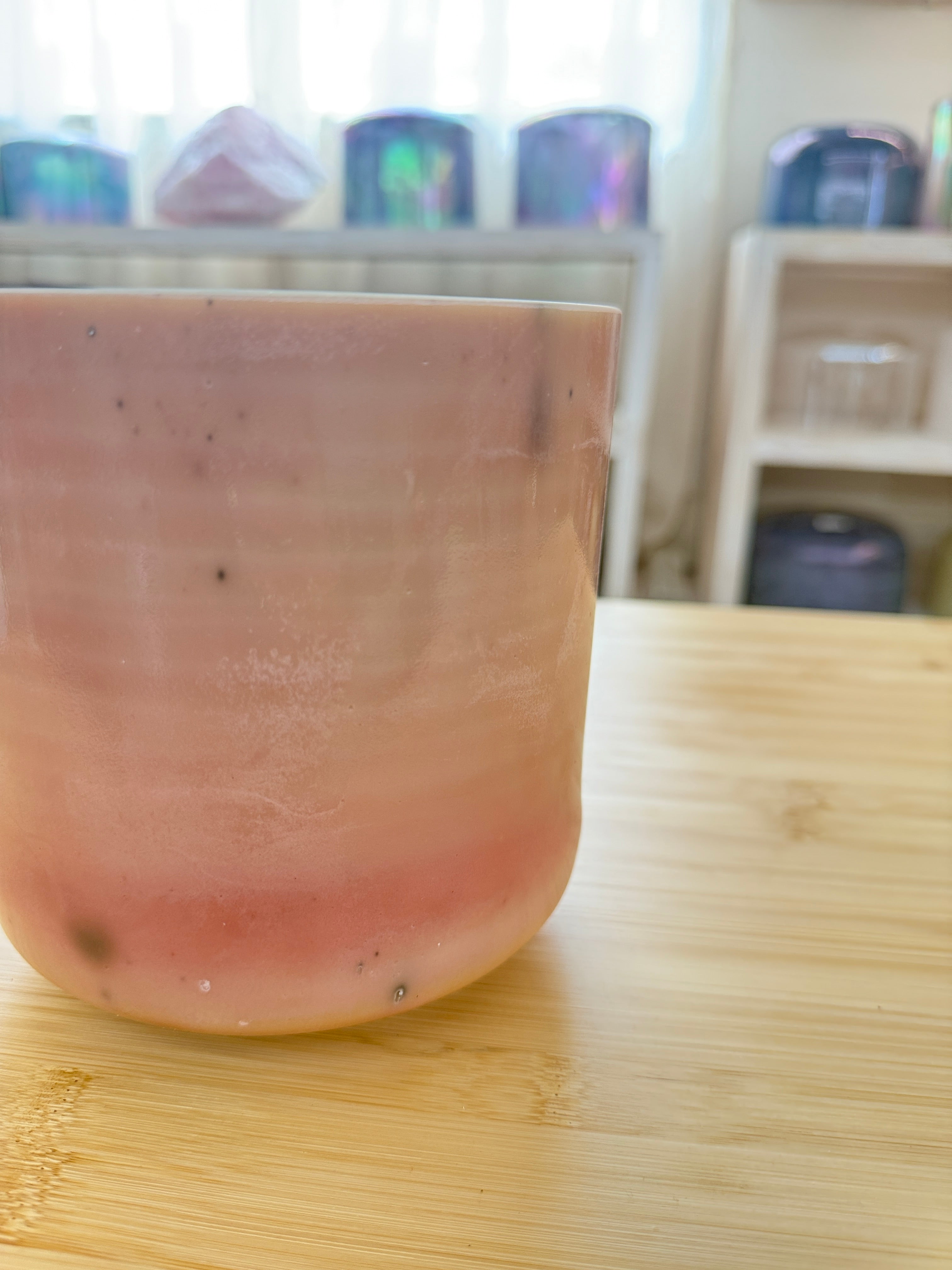 6" A#+20 Monroe-Utah Hot Springs, Tibetan Quartz Copper (Inside), Celestial Rings 159537 Crystal Tones® Alchemy Crystal Bowl