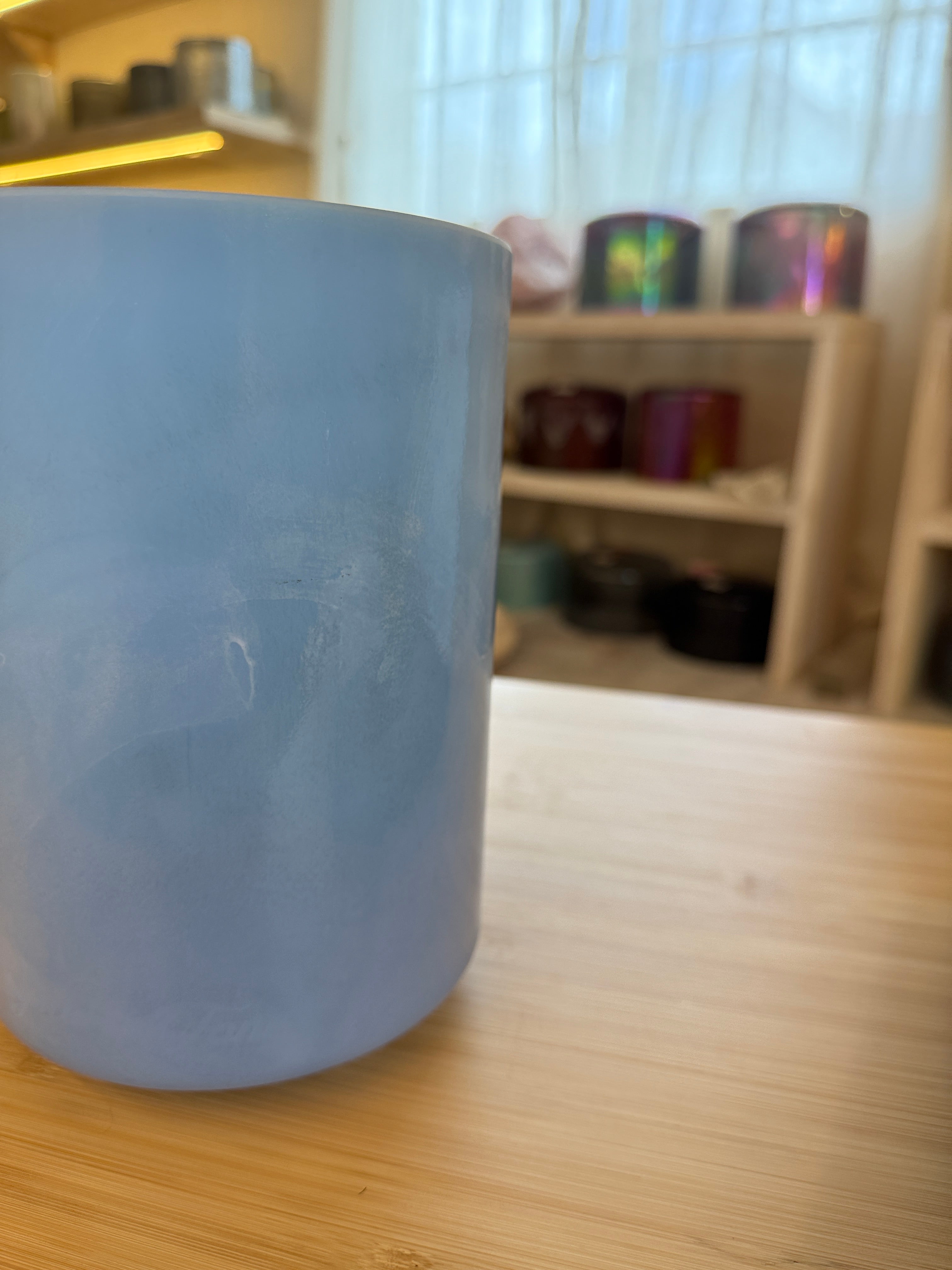 6" A+35 Larimar 125683 Crystal Tones® Alchemy Singing Tall Bowl